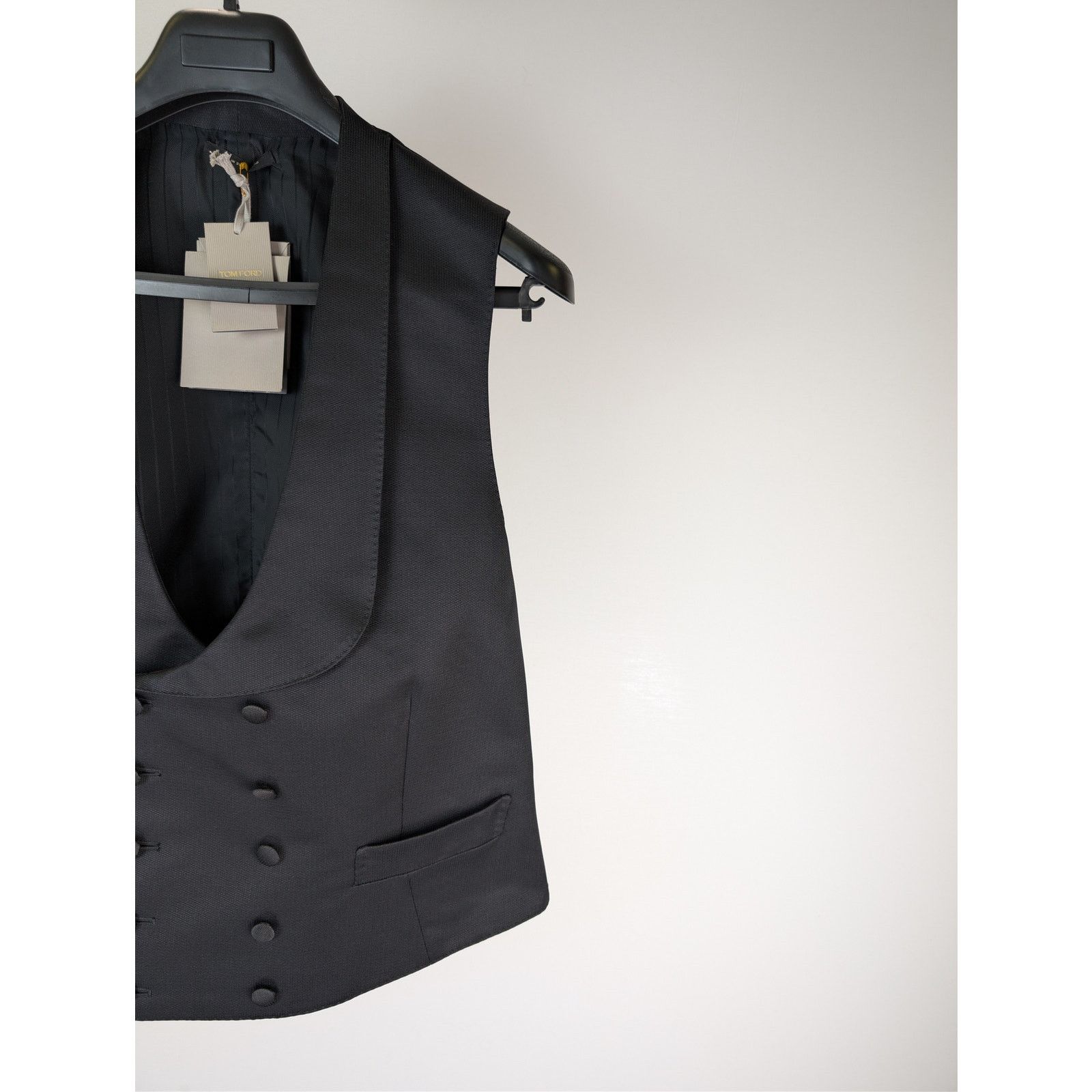 Tom Ford o1rshd1 Double-Breasted Tuxedo vest in Black Size US L / EU 52-54 / 3 - 5 Thumbnail