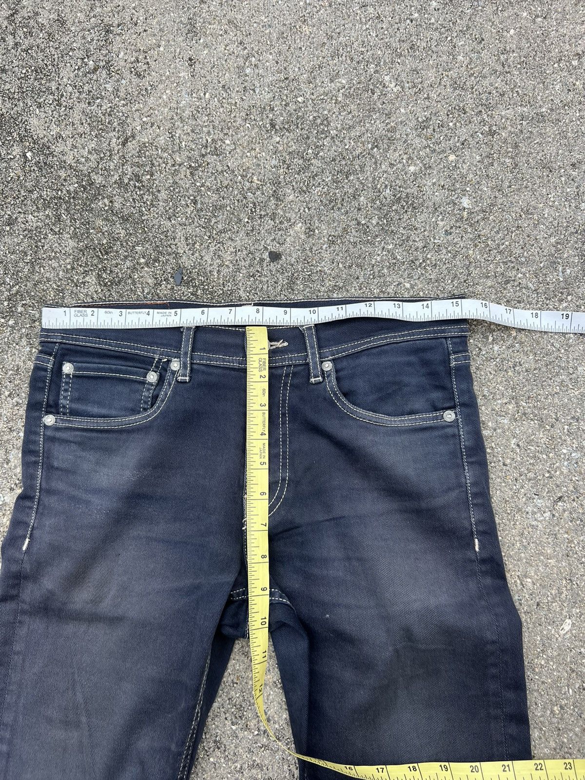 Vintage Moonage Devilment MAD Japan Dirty Mud Denim Stretch Jeans Size US 29 - 3 Thumbnail