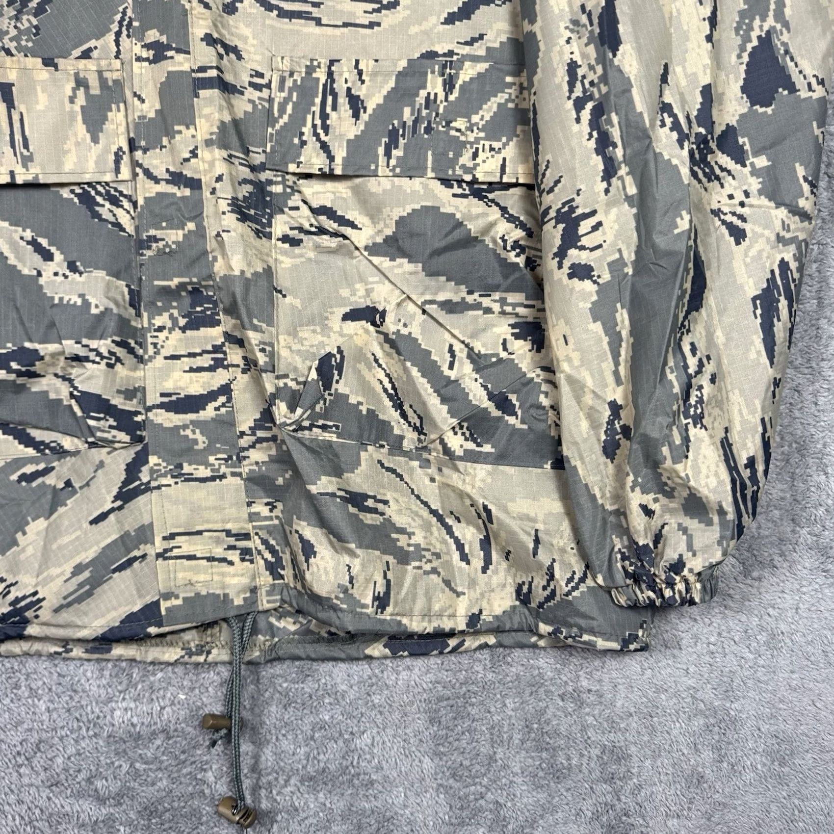 Vintage Digital Camo Jacket Cargo Pants Men Medium Full Zip Nylon PVC Coated Water Proof - Military Size US 31 - 3 Thumbnail
