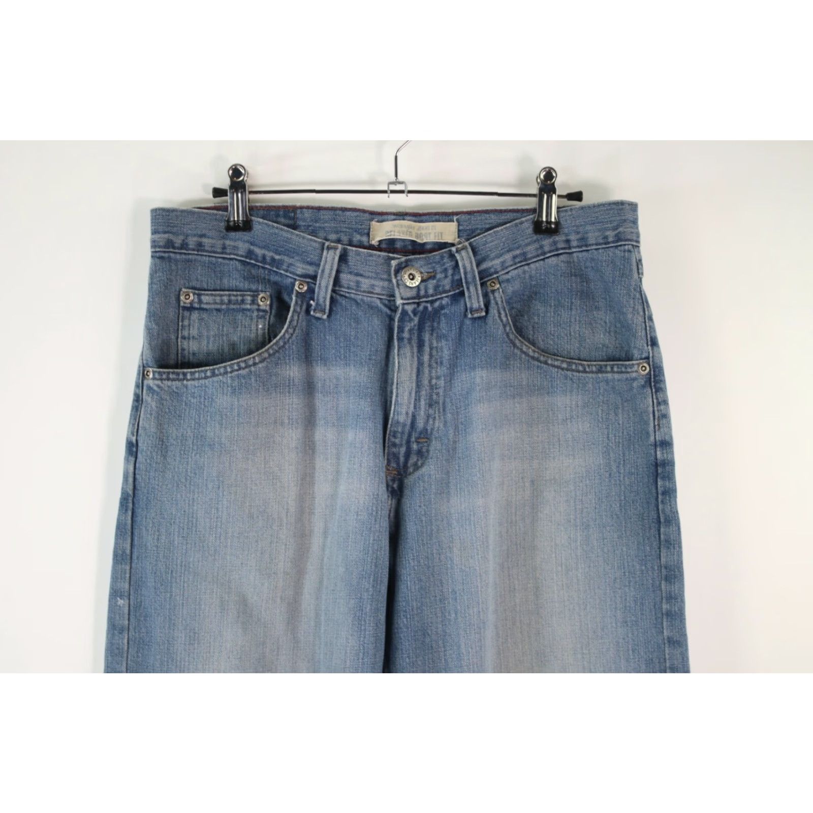 Wrangler Wrangler Jeans Mens Solid Regular Straight Denim Blue 30X32 Adult Regular 30x32 100% Cotton US Wrangler Mens Jeans Size US 30 / EU 46 - 3 Thumbnail