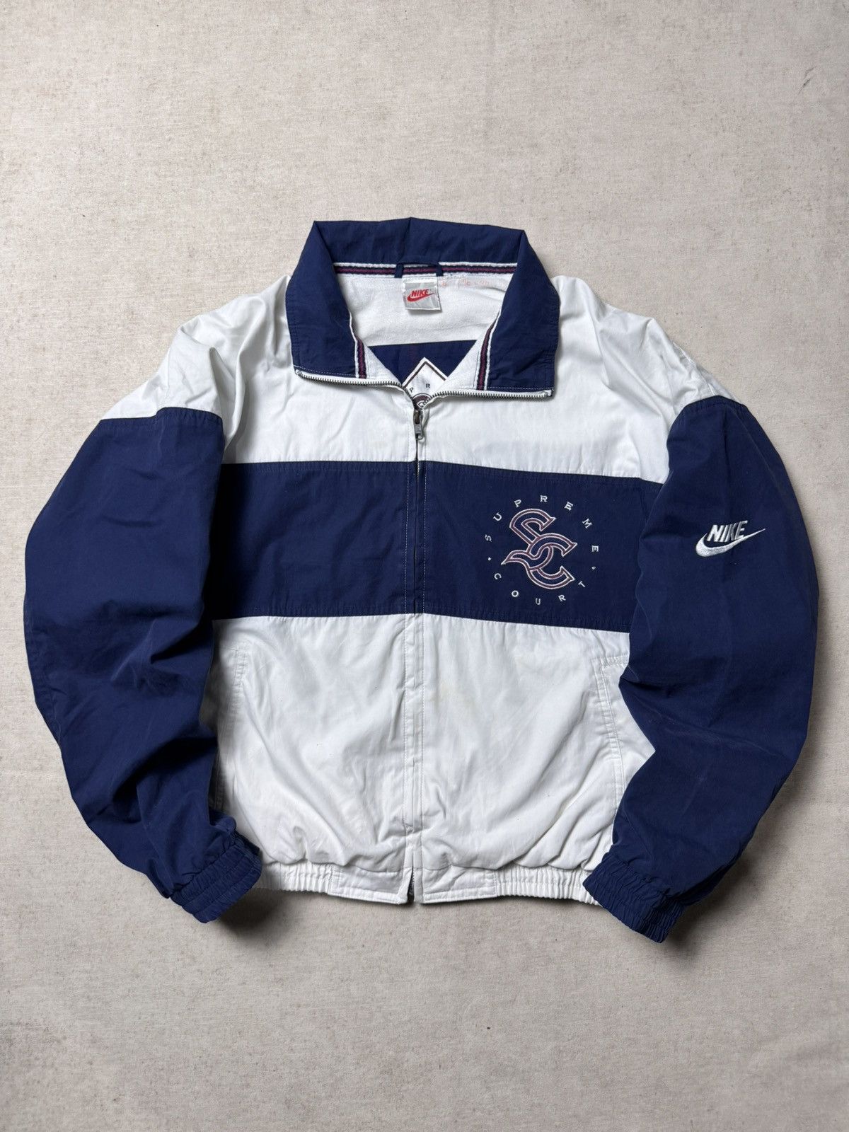 Nike Vintage 80’s Nike Supreme Court Windbreaker Jacket Size US M / EU 48-50 / 2 - 1 Thumbnail