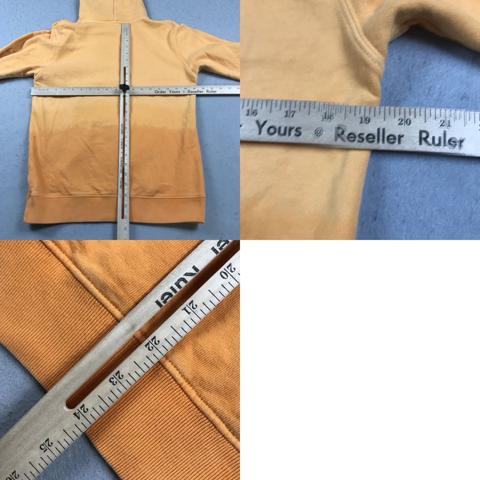 Outerknown Outerknown Hoodie Mens XS Orange Organic Cotton Heavy Pullover Sweatshirt Size US XS / EU 42 / 0 - 8 Thumbnail