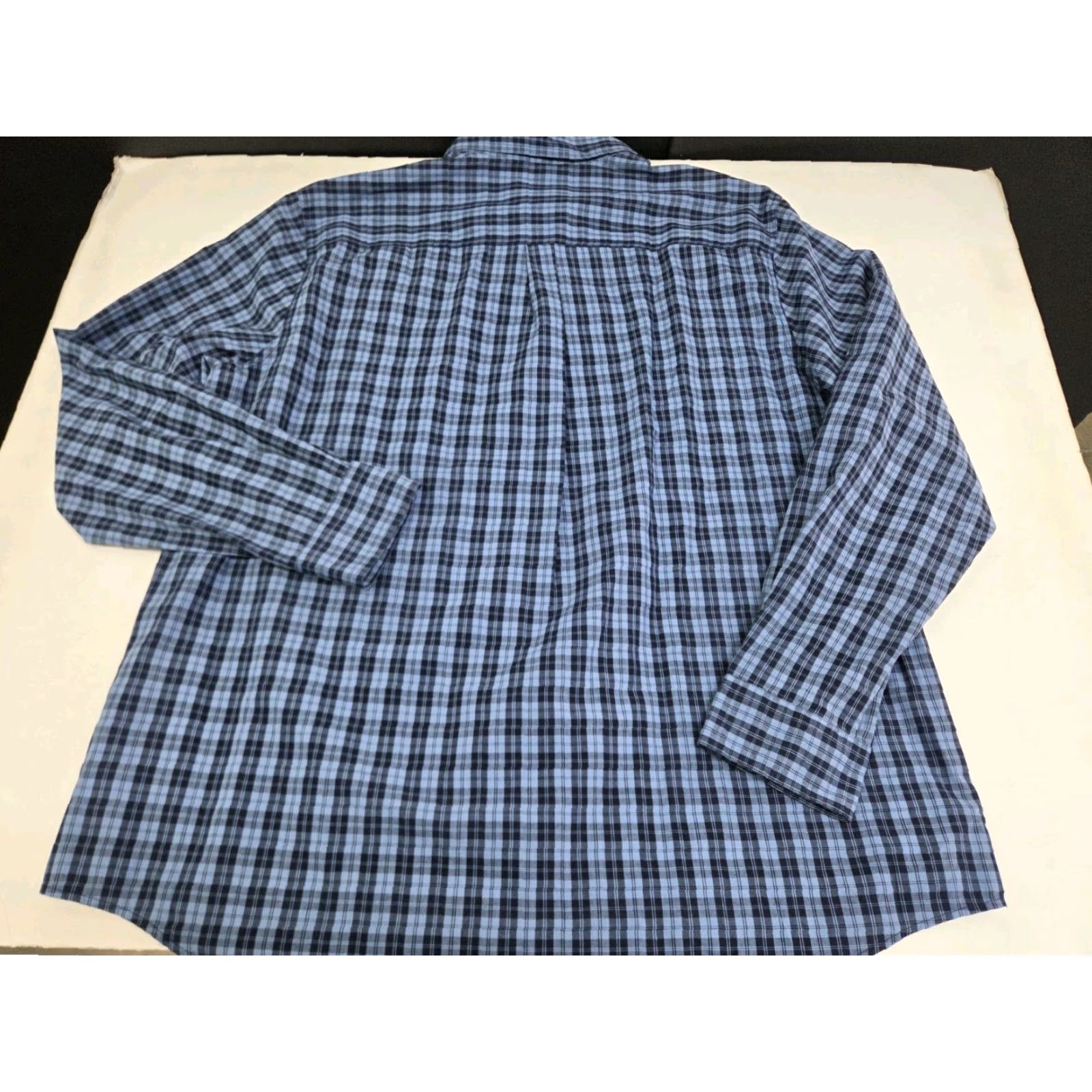 Chaps VINTAGE? No — NWT Chaps Mens Easy Care Long Sleeve Button Up Shirt Blue Plaid 2XL (#7792) Size US XXL / EU 58 / 5 - 3 Thumbnail