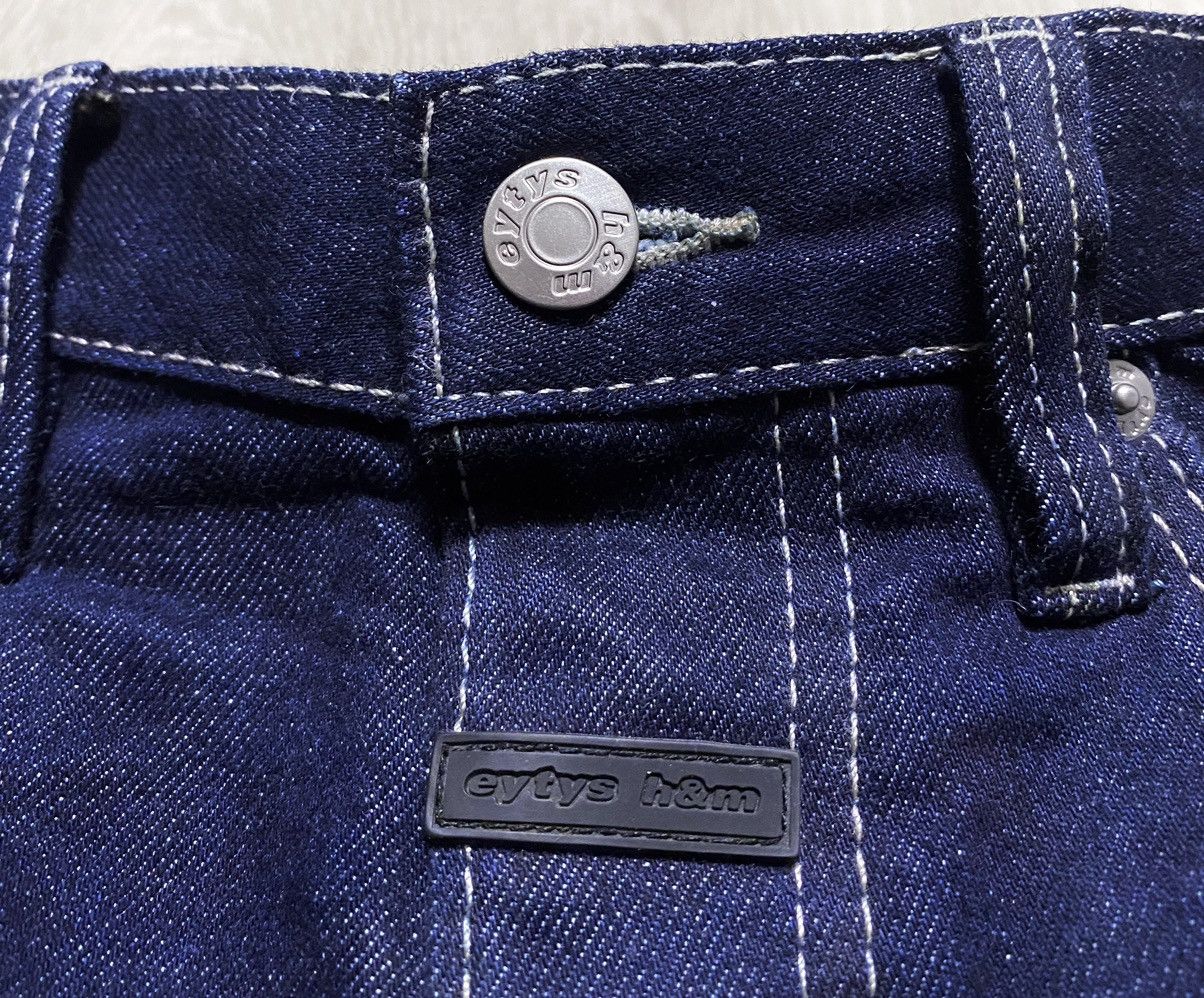 Eytys Unisex Eytys H&M Red Selvedge Navy Cotton Heavy Denim Jeans Size US 28 / EU 44 - 15 Thumbnail