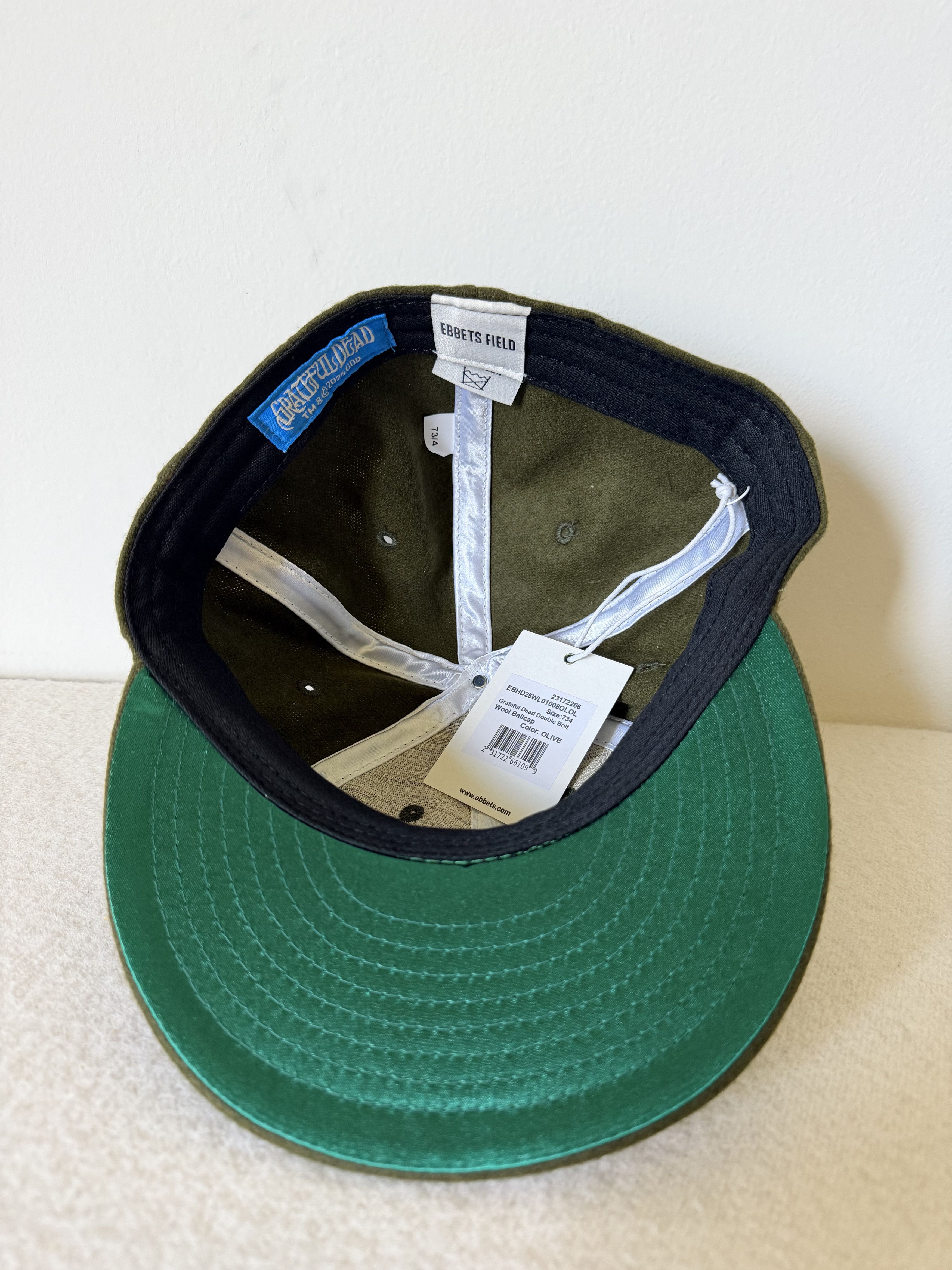 Ebbets Field Flannels 7 3/4 Ebbets Field Grateful Dead Double Bolt Fitted Hat Size ONE SIZE - 5 Thumbnail