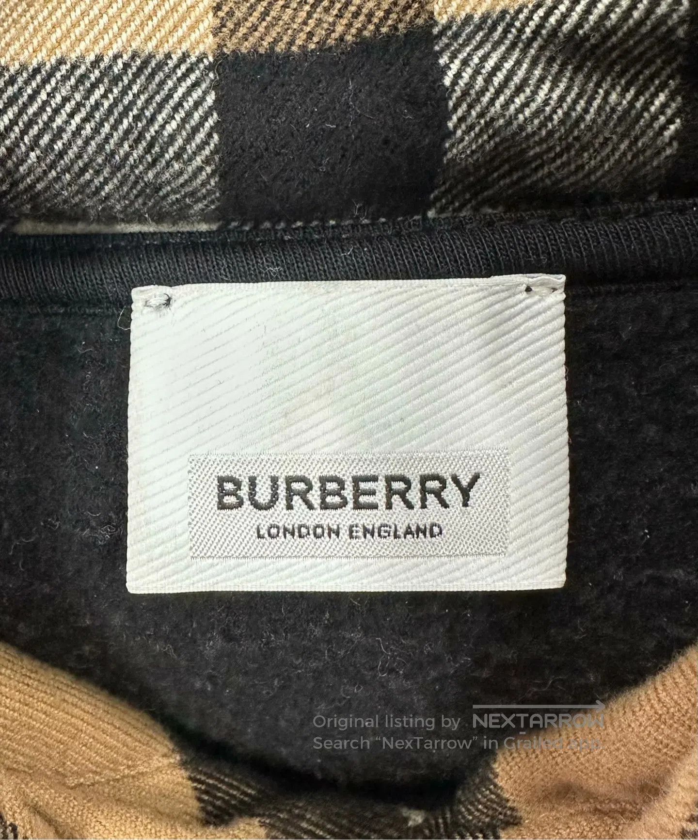 Burberry Burberry Black Zip-Up Plaid Hooded Sweatshirt Hoodie| Size US XS / EU 42 / 0 - 3 Thumbnail