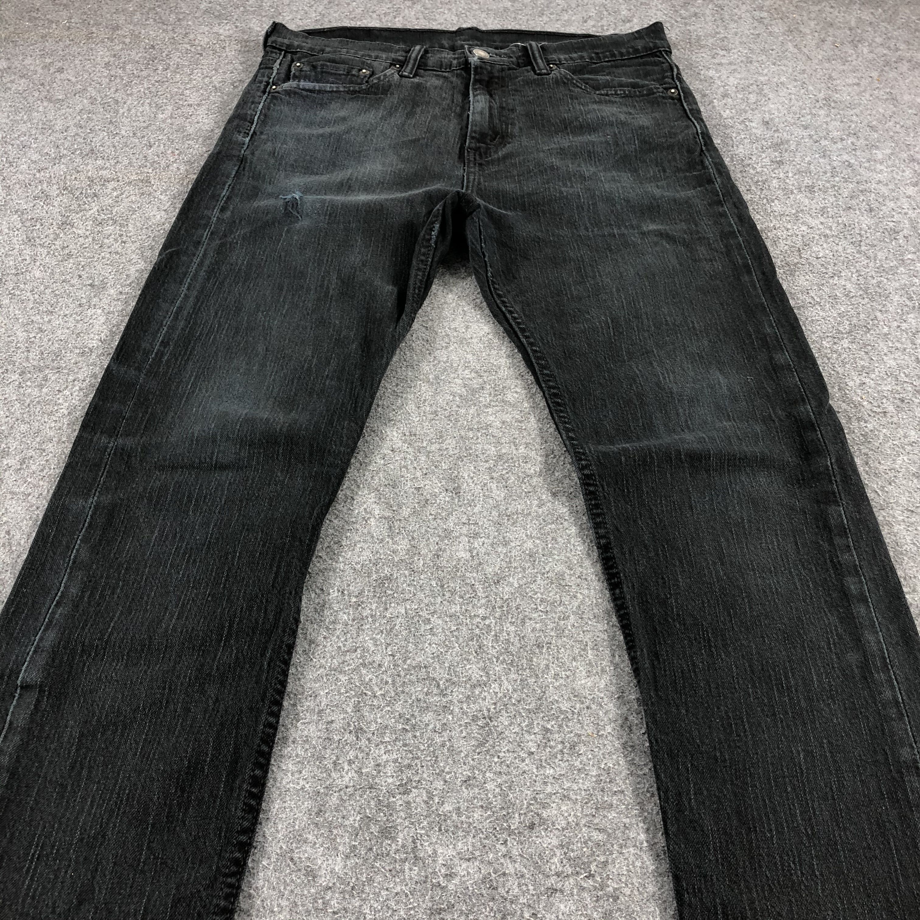 Levi's Skinny Levis S496 Jeans DarkWash Denim-J1113 Size US 31 - 3 Thumbnail