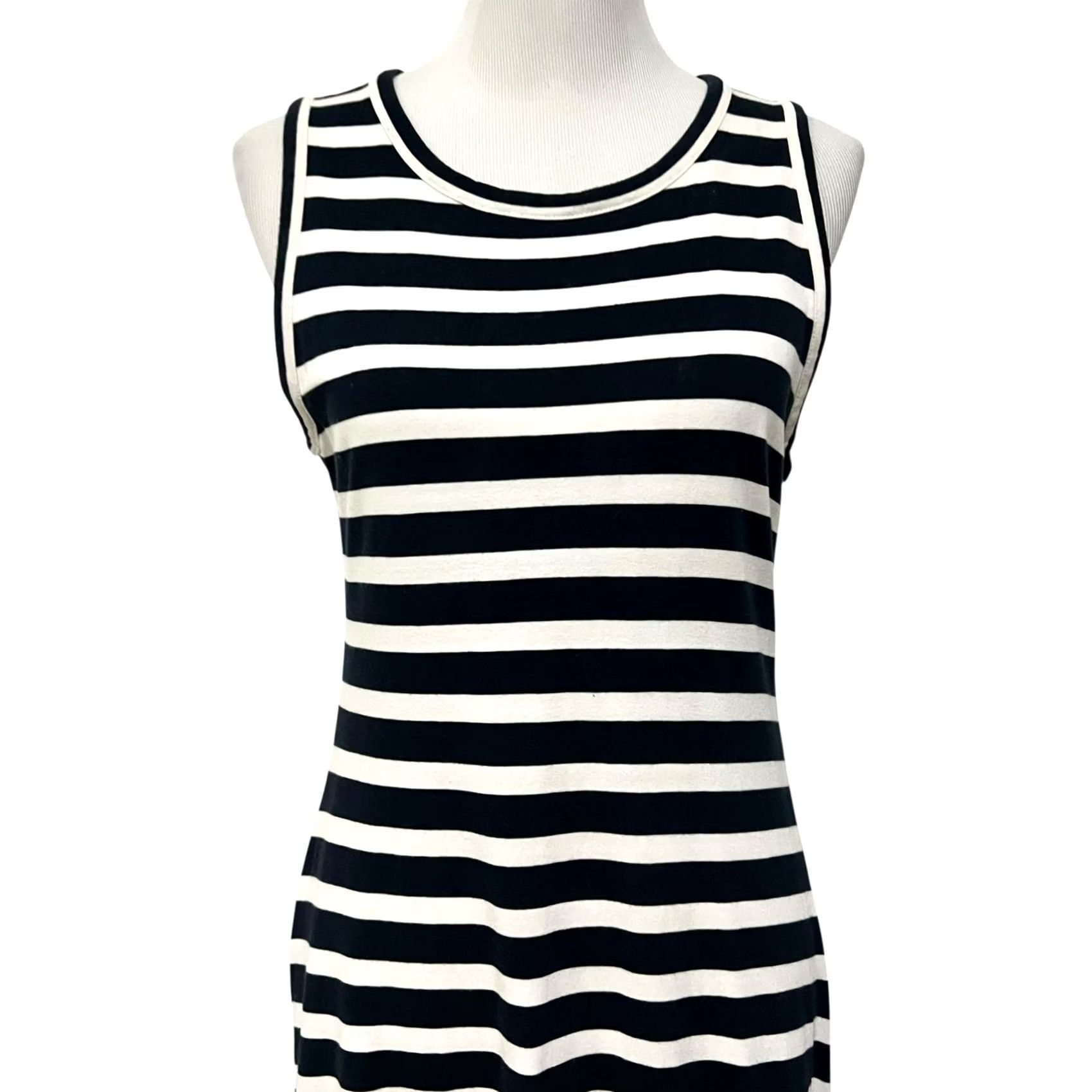 J.Crew J.Crew Maxi Dress Striped Sleeveless Navy White Sz PXXS Navy White Striped Maxi Dress Casual Travel Women Sleeveless Navy White PXXS Size S / US 4 / IT 40 - 3 Thumbnail
