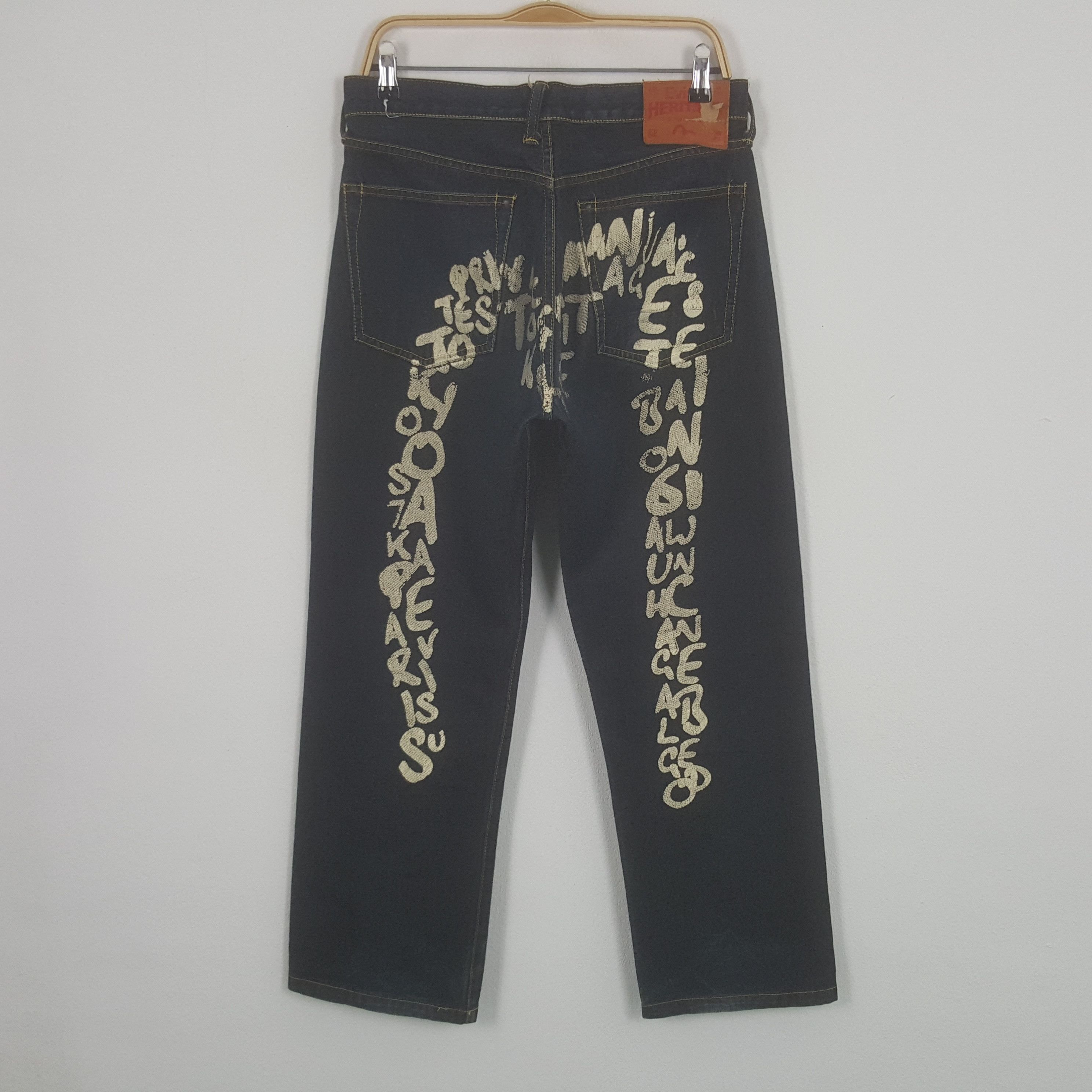 Evisu Vintage Evisu Japan Nice Dicock Art Denim Jeans Size US 31 - 1 Thumbnail