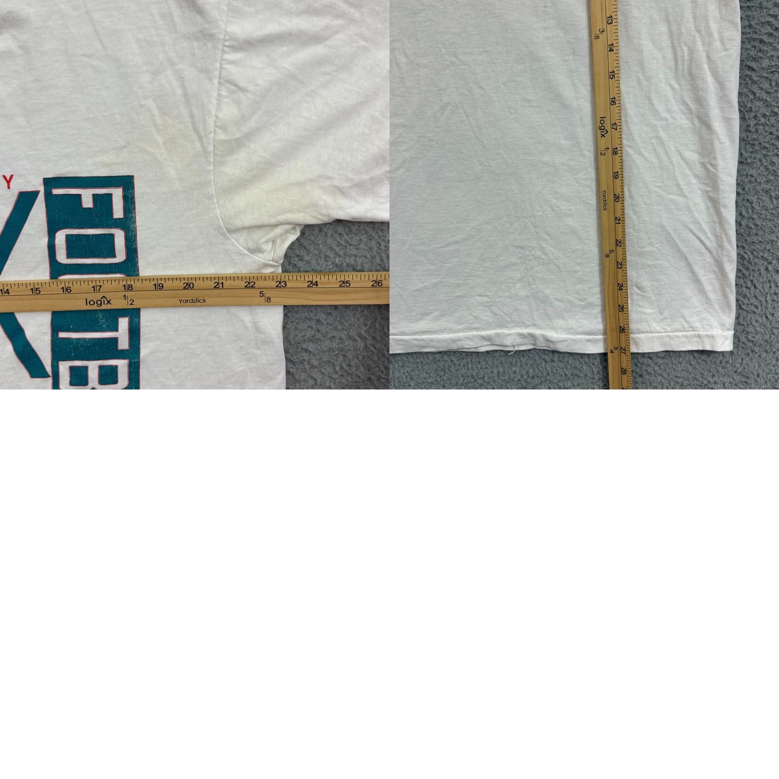 Fruit Of The Loom VINTAGE Fruit of the Loom Shirt XL Mens White 90s College Football Short Sleeve Shirt Size US XL / EU 56 / 4 - 8 Thumbnail