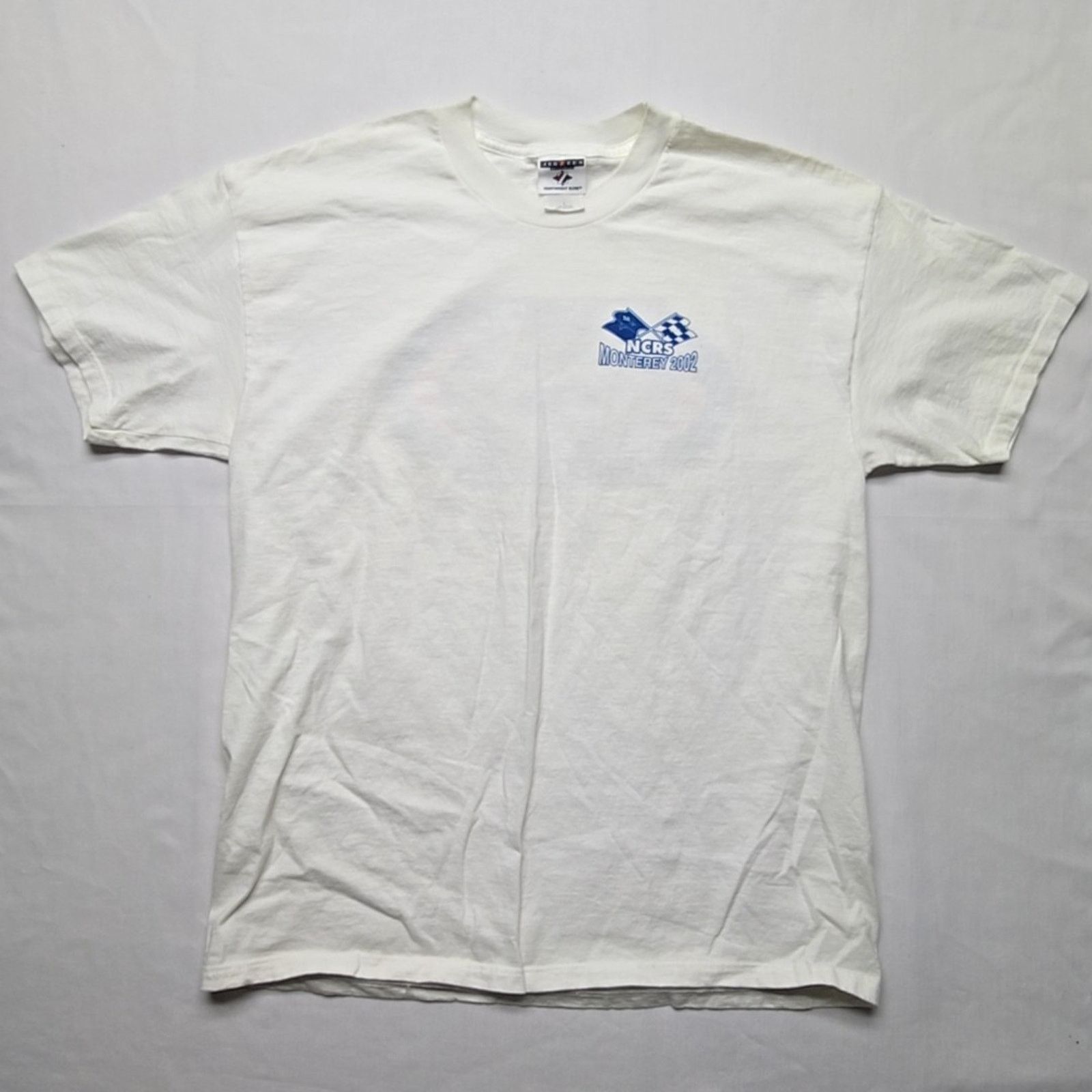Jerzees Vintage NCRS National Monterey T-shirt L Corvette White Tee Size US L / EU 52-54 / 3 - 3 Thumbnail