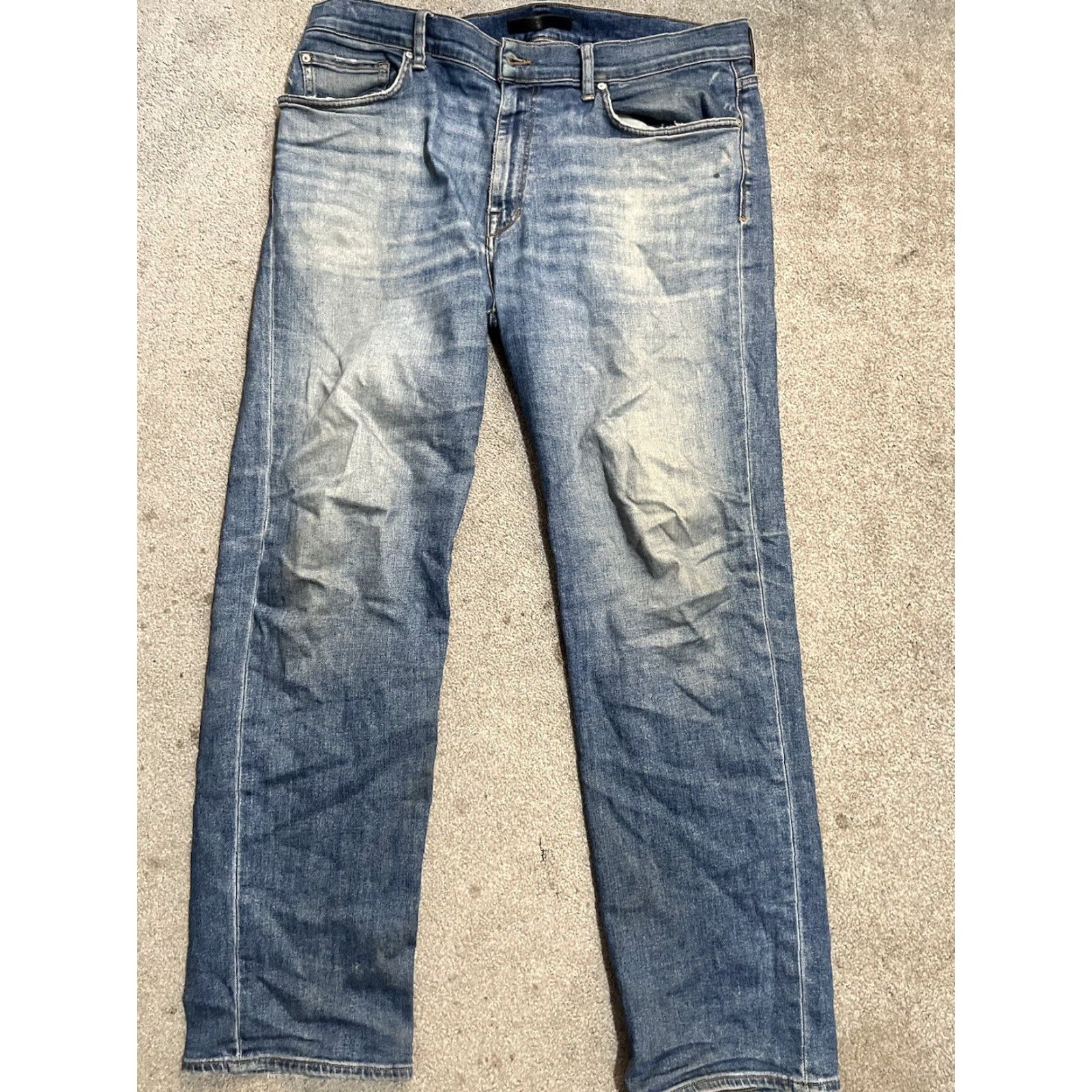 Vintage Joe's Jeans Classic Straight Jeans | Denim Blue Cotton Blend | Size 38 x 31 | 5-Pocket, Zipper Fly | Mid Rise, Stretch | Regular Length | Men Size US 38 / EU 54 - 3 Thumbnail