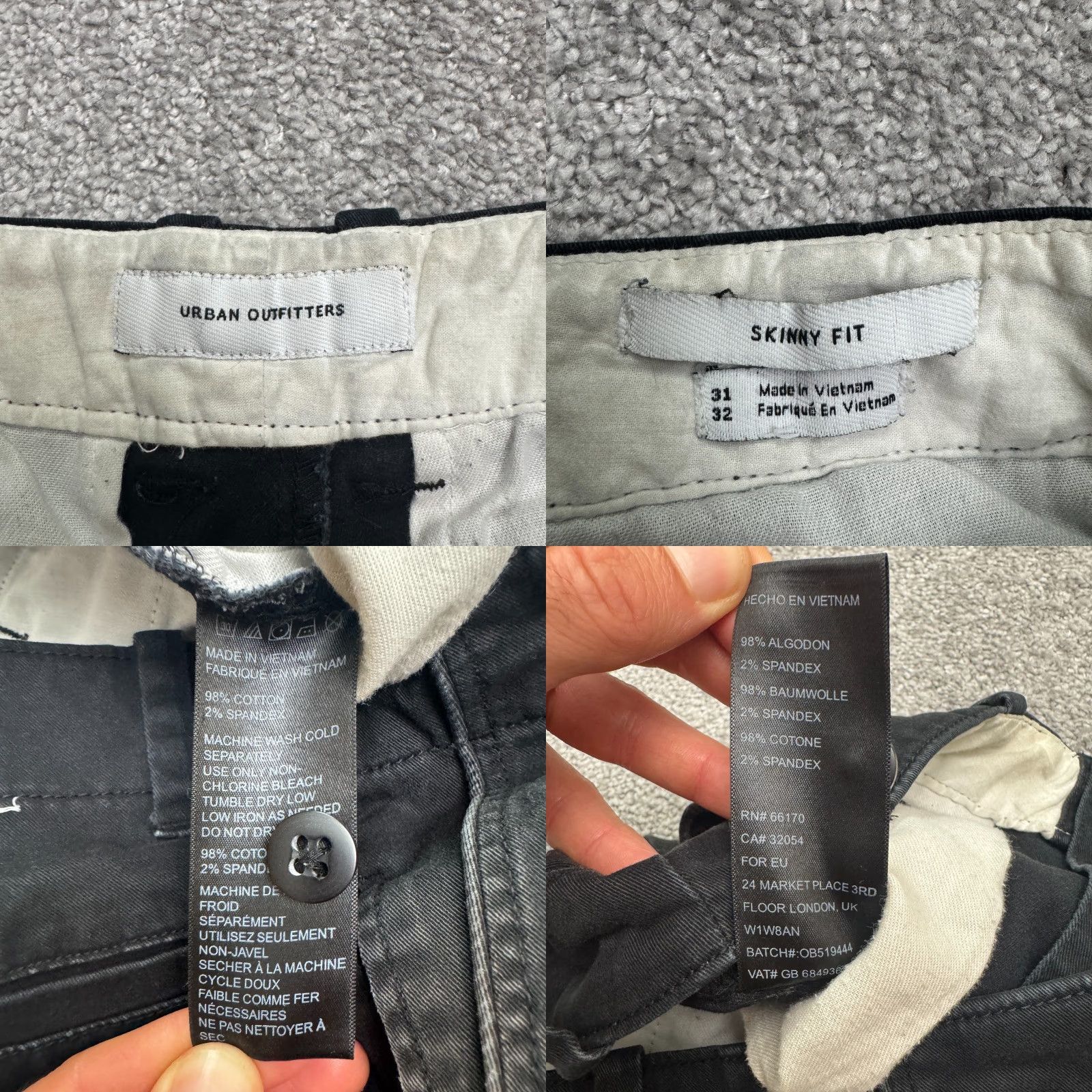 Urban Outfitters Urban Outfitters Chino Pants Mens 31x32 Brown Cotton Casual Streetwear Size US 31 - 8 Thumbnail