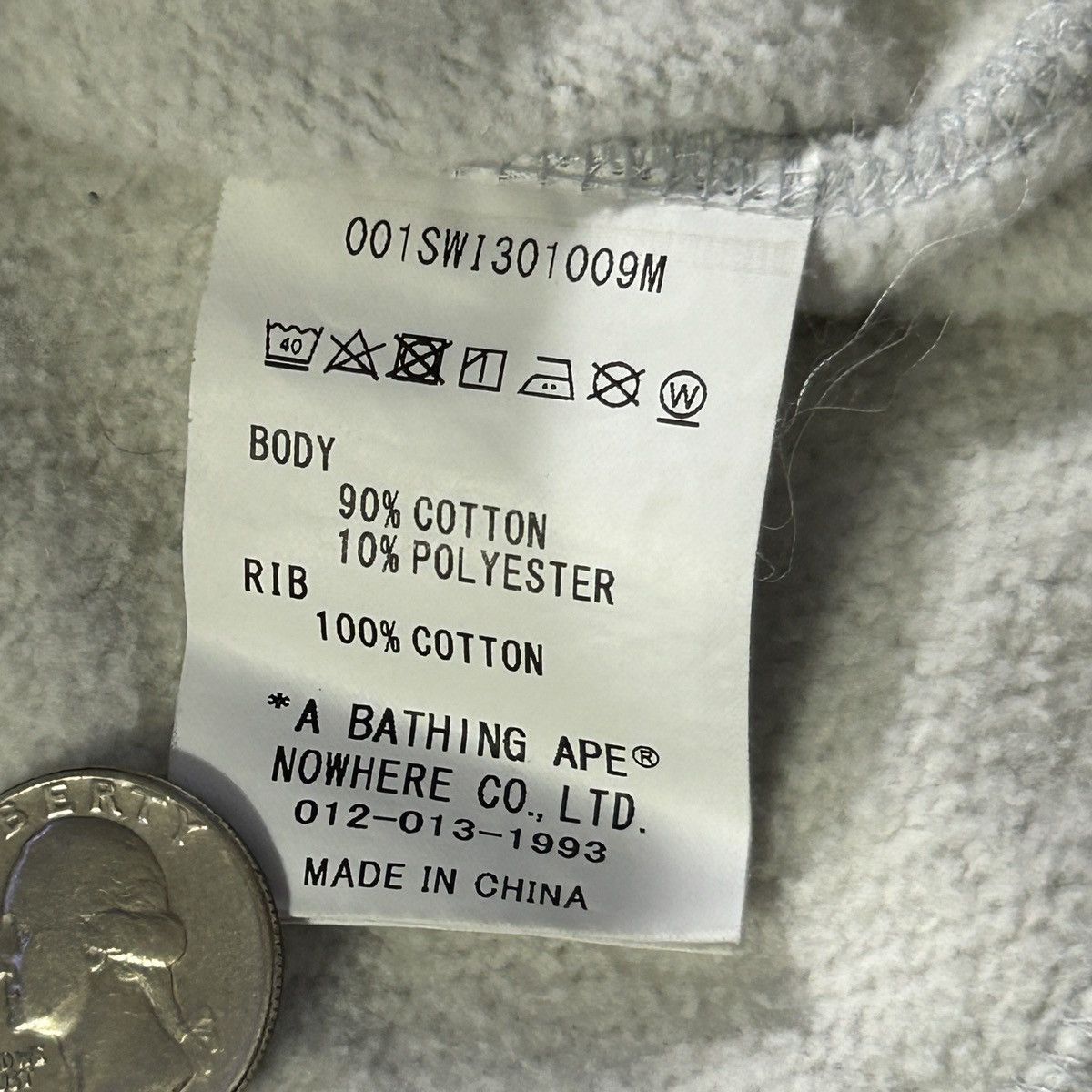 Bape BAPE Gray Sweatshirt Size US L / EU 52-54 / 3 - 7 Thumbnail