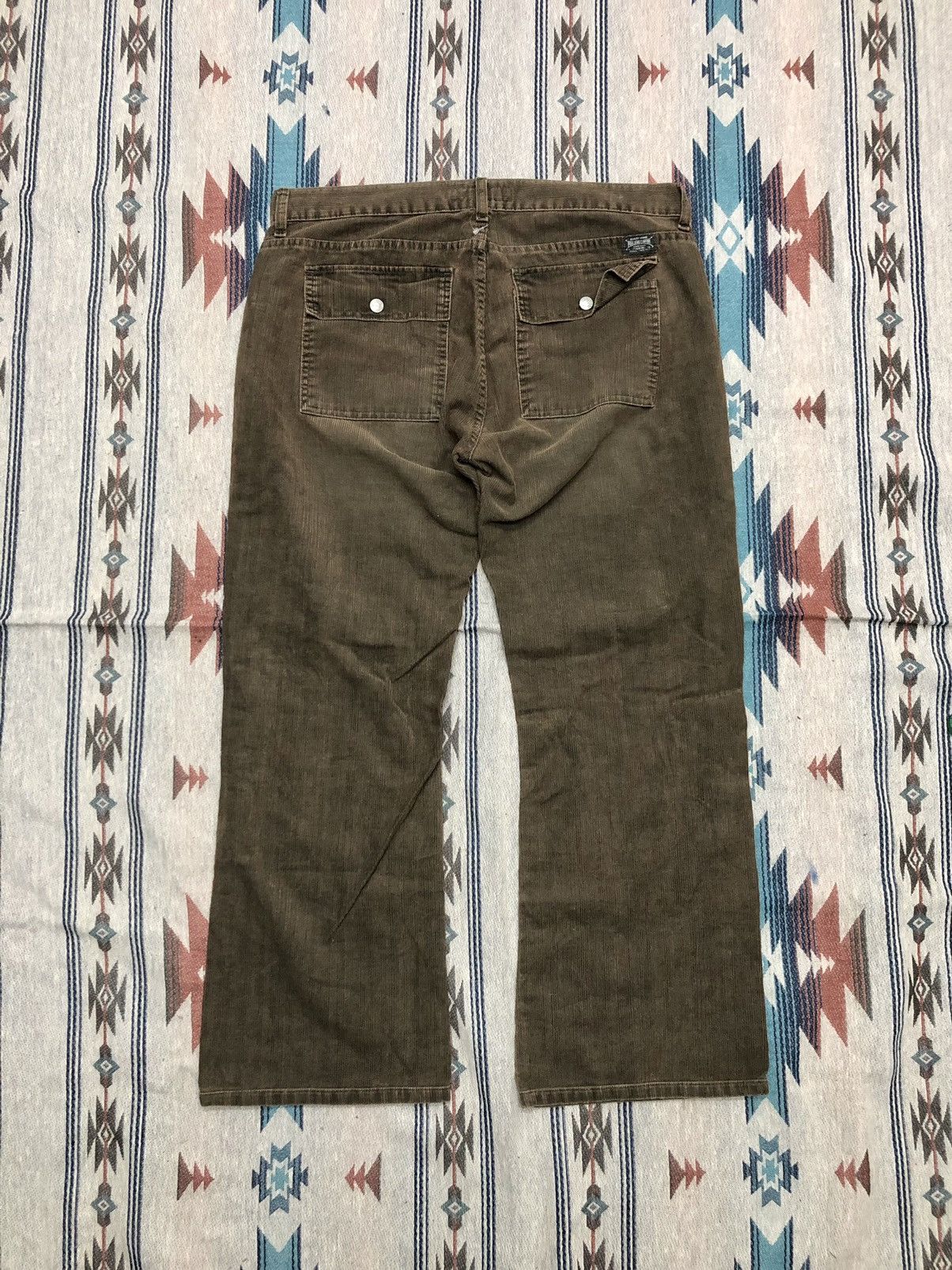 Polo Ralph Lauren FLARED⚡️⚡️CORDUROY BAKER PANT BY POLO JEANS Size US 35 - 2 Thumbnail