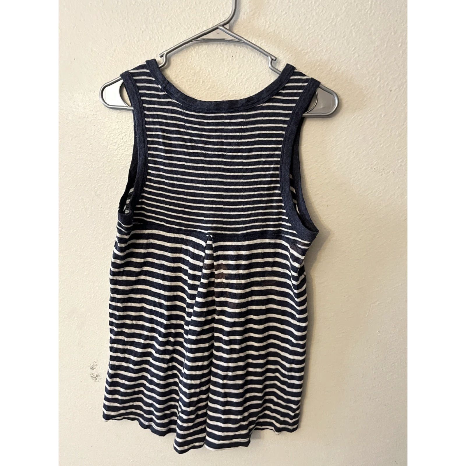 Tommy Hilfiger Tommy Hilfiger Sport Striped Tank Top Women's M Knit Casual Summer Blue Cotton Blend Logo Vintage: No Size M / US 6-8 / IT 42-44 - 3 Thumbnail