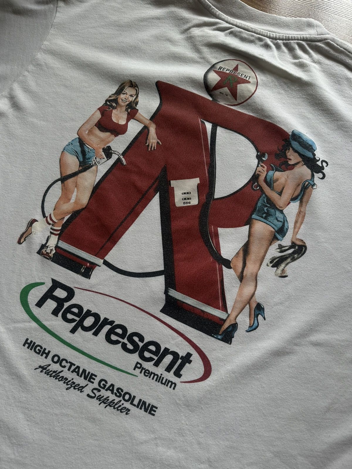 Designer × Represent Clo. Represent High Octane Gasoline Girls Logo T-Shirt Tee Size US L / EU 52-54 / 3 - 3 Thumbnail
