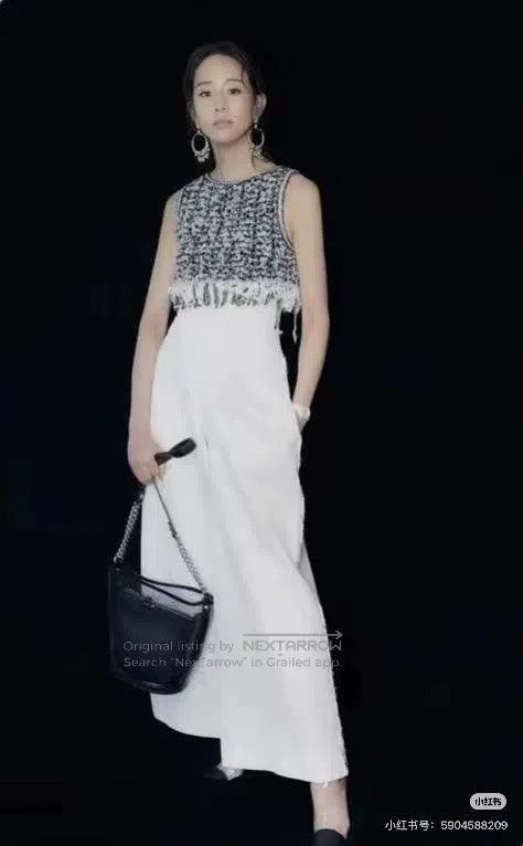 Chanel Chanel Waterfall Series Black and White Woven Tassel Vest Size XS / US 0-2 / IT 36-38 - 8 Thumbnail