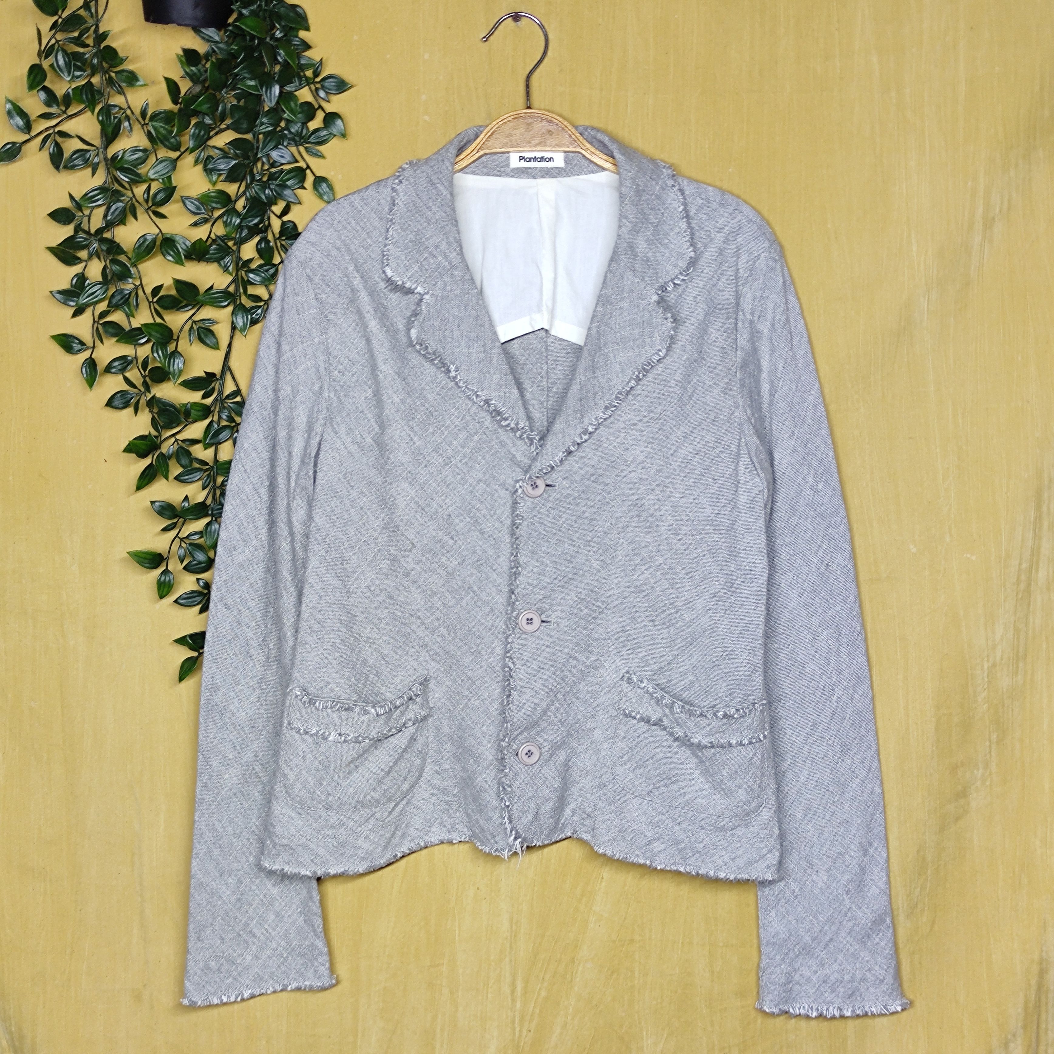 Issey Miyake a75 Plantation by Issey Miyake Distressed style jacket Size M / US 6-8 / IT 42-44 - 1 Thumbnail