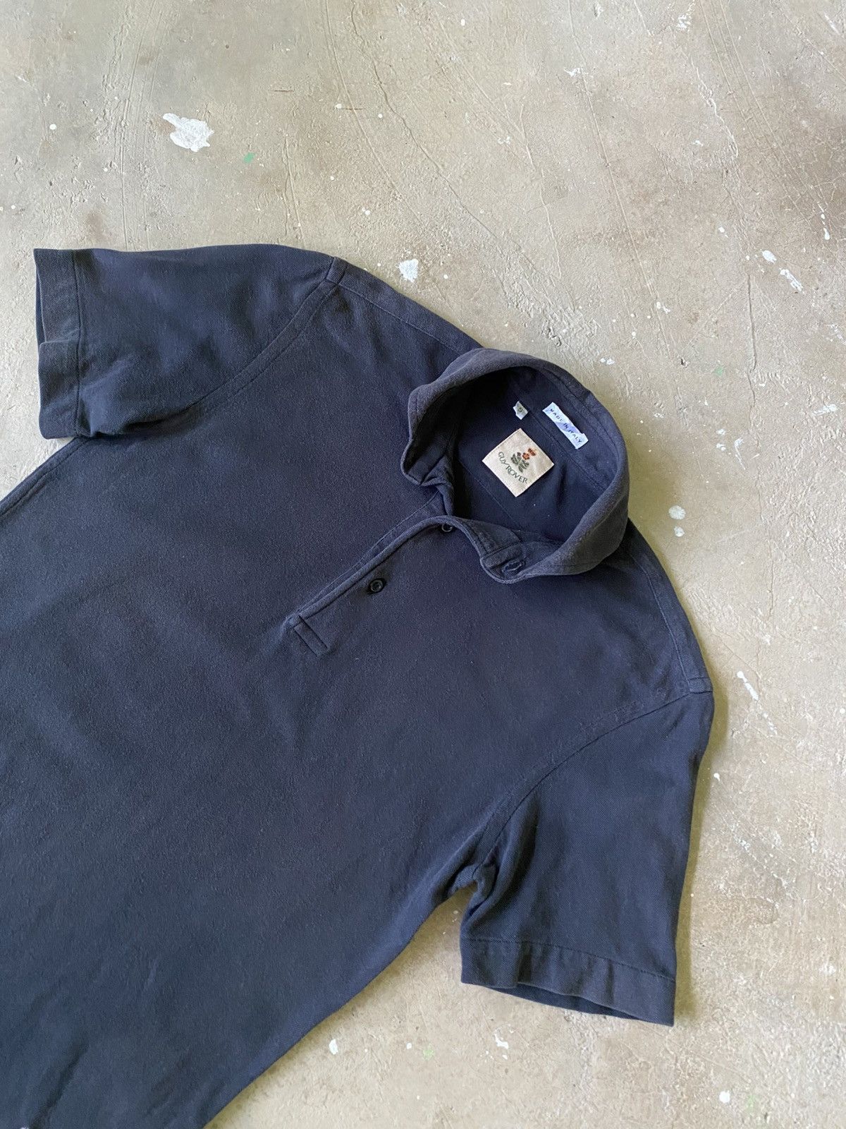 Guy Rover Guy Rover Italy Minimal Polo Shirt Dark Navy Cotton Size US S / EU 44-46 / 1 - 2 Thumbnail