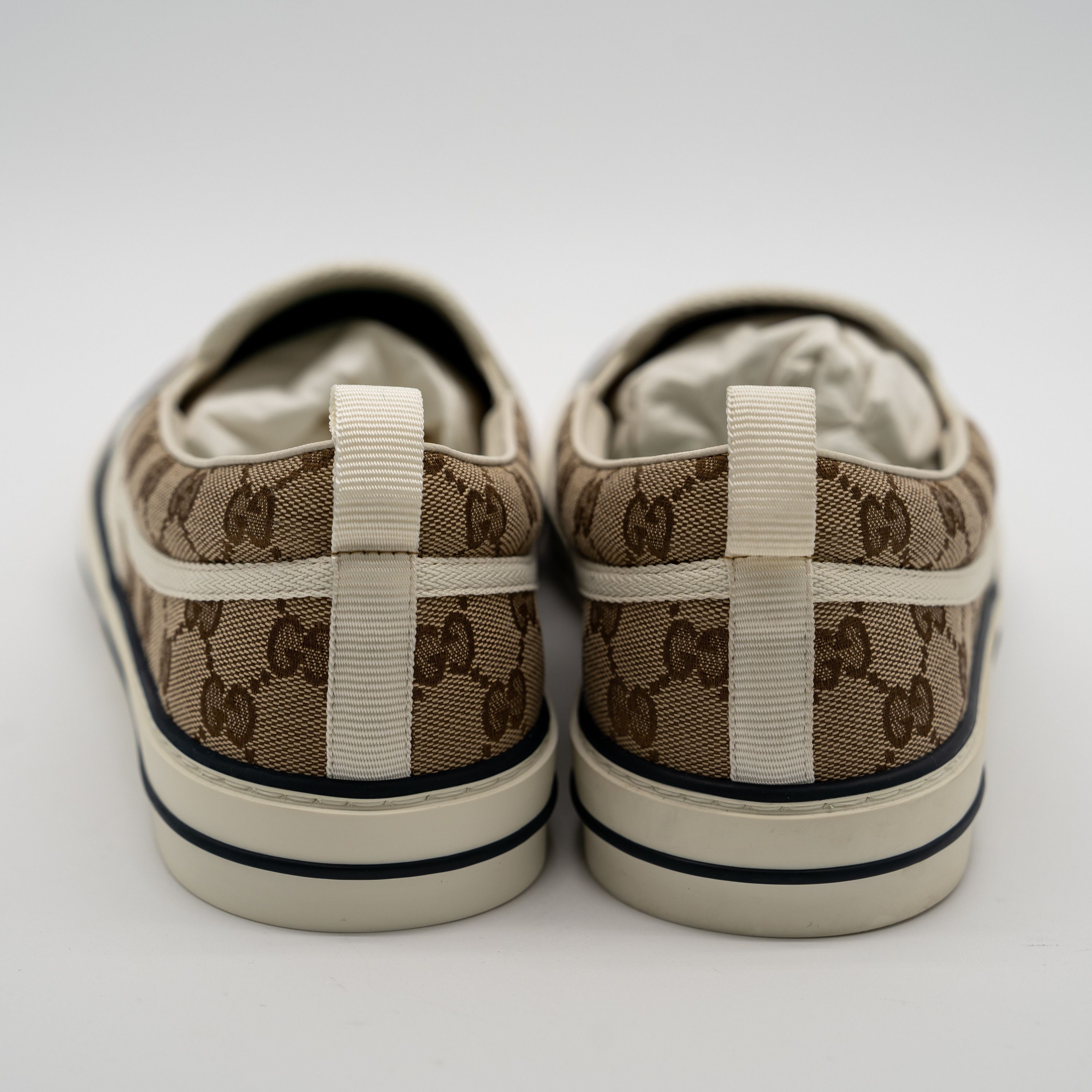 Gucci 13 US Gucci Tennis Slip On Canvas GG Brown Beige Size US 13 / EU 46 - 5 Thumbnail