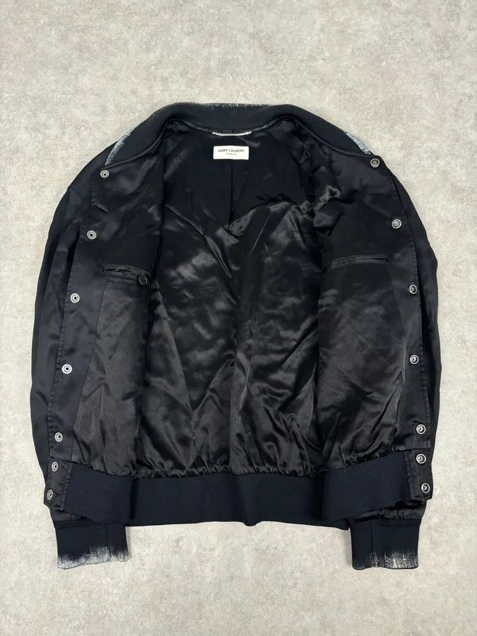 Saint Laurent Paris SS2017 Saint Laurent Moonrise Black Bomber Jacket Size US S / EU 44-46 / 1 - 8 Thumbnail