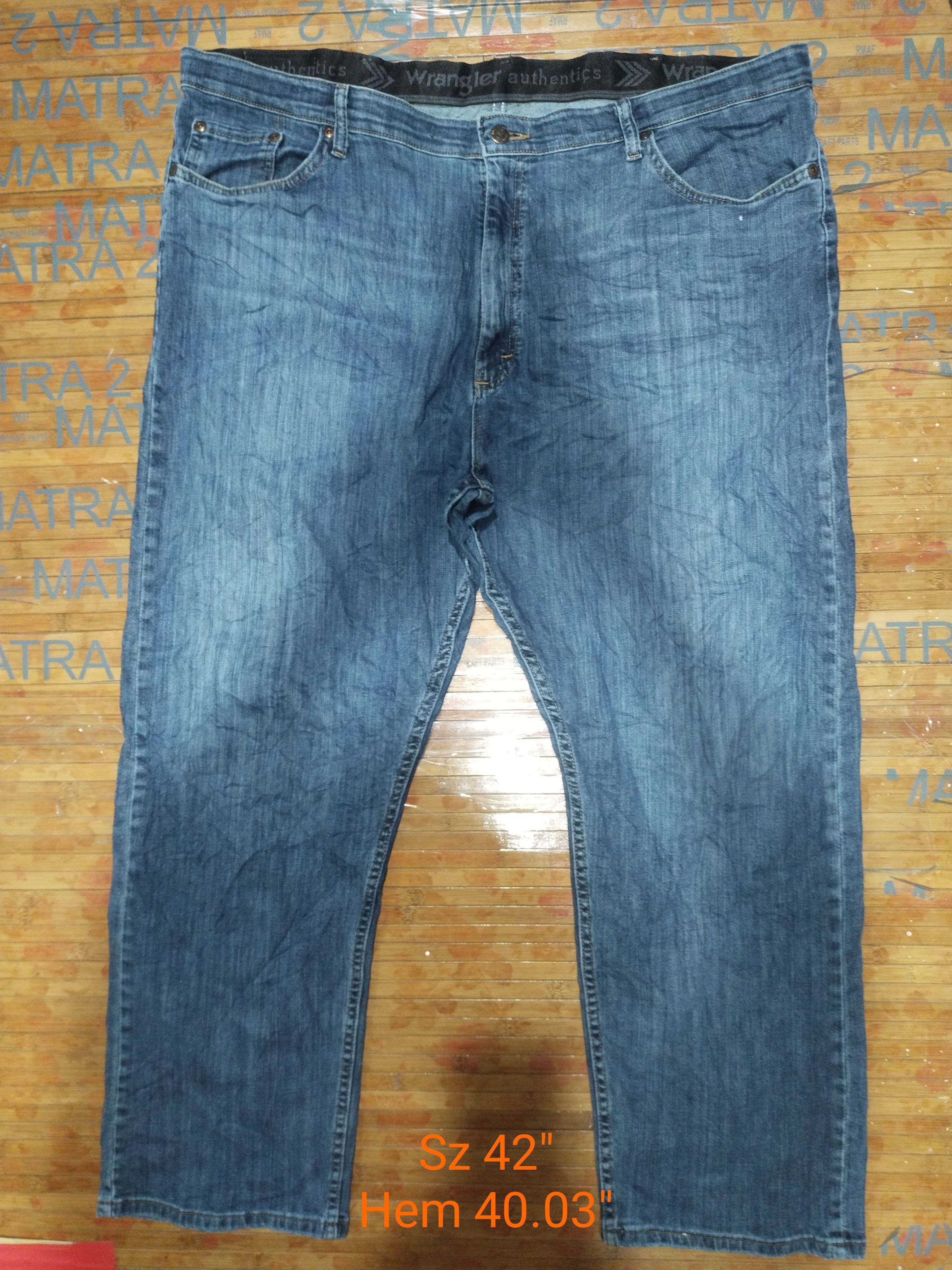 Vintage × Wrangler Jeans Wrangler authentics Est 1947 "Stretch" Sz 42" Size US 42 / EU 58 - 1 Thumbnail