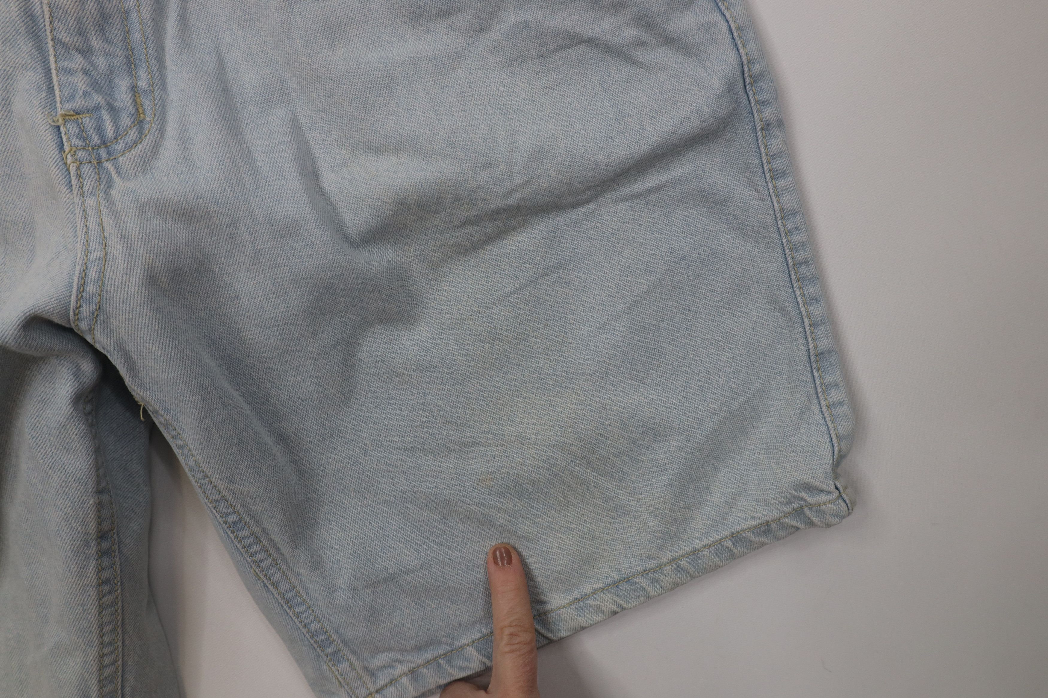 Vintage Vintage 90s Streetwear Relaxed Fit Above Knee Denim Shorts Size US 36 / EU 52 - 5 Thumbnail