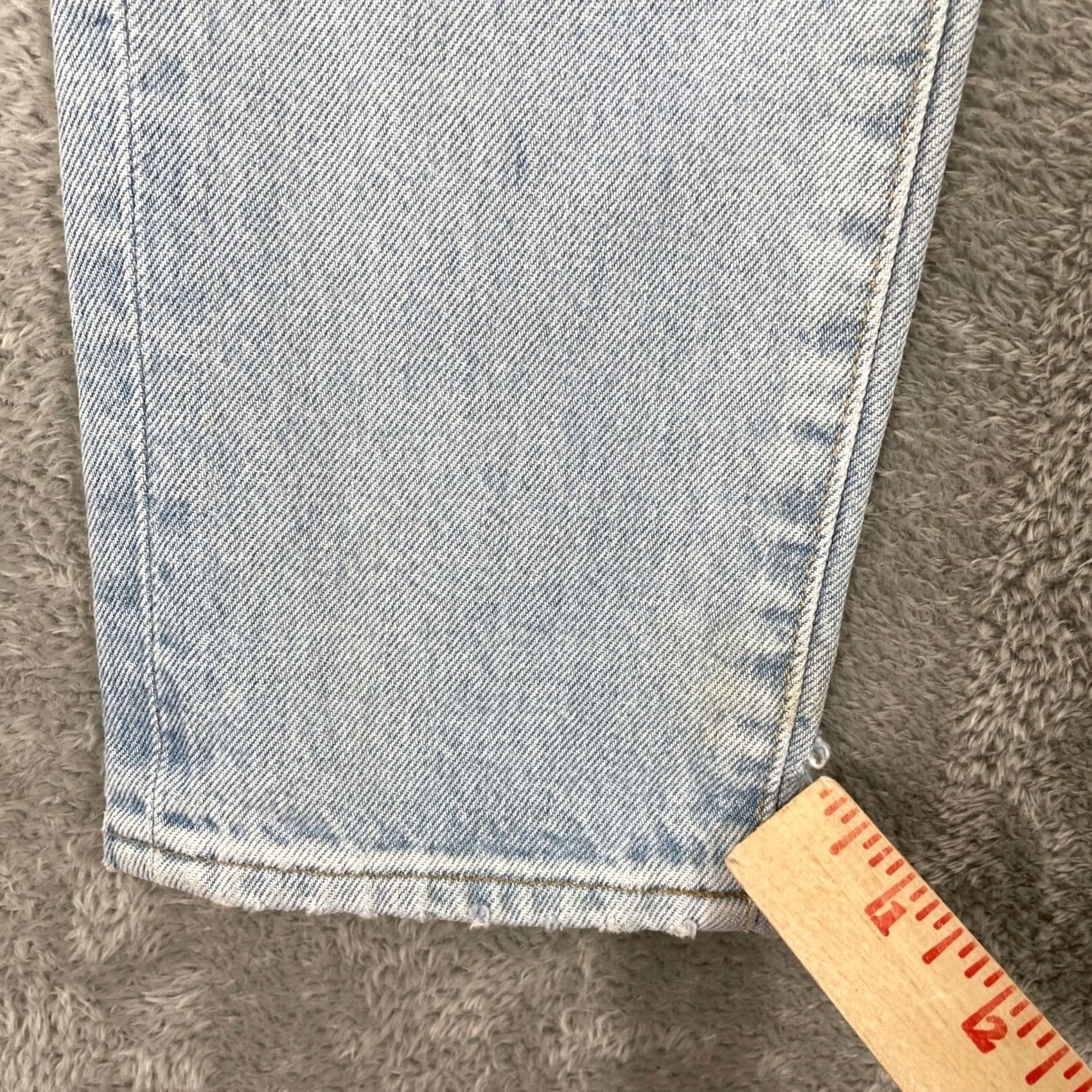 Levi's Levi's Made & Crafted Twig High Slim Jeans Womens 28 Light Wash Distressed Patchwork Size ONE SIZE - 4 Thumbnail