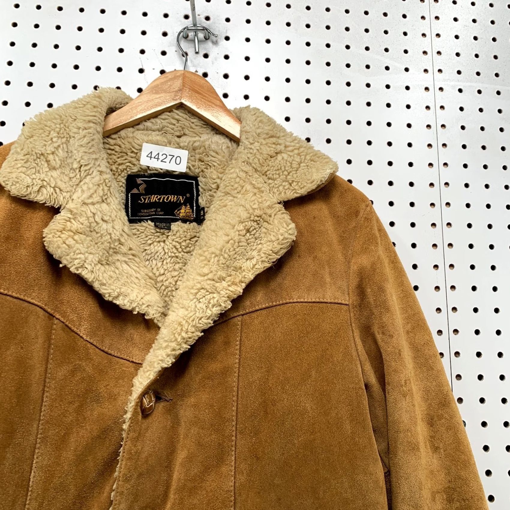 Vintage Startown Vintage Coat Suede Button 38 Brown Men Coat Casual Winter 38 Mens Suede Leather Vintage Startown USA Size US XXS / EU 40 - 5 Thumbnail