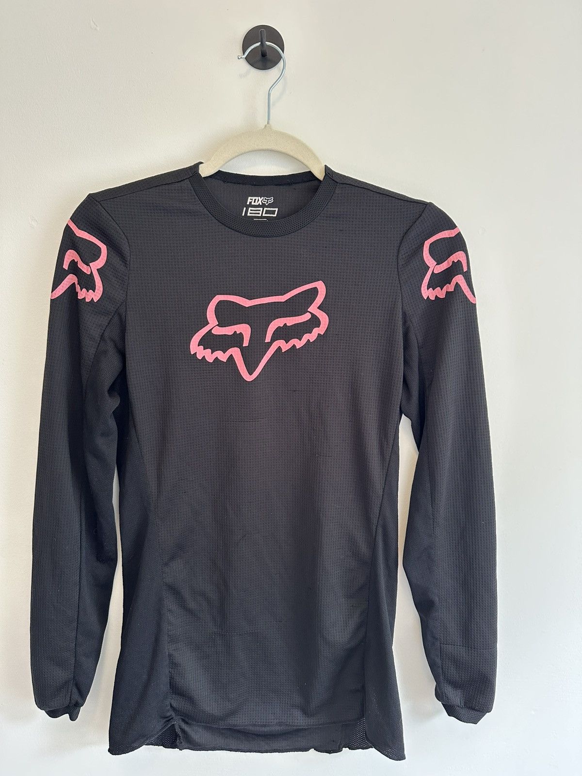 Fox Racing Fox Racing 180 Jersey – XS Black w/ Pink Logo Distressed Size S / US 4 / IT 40 - 1 Thumbnail