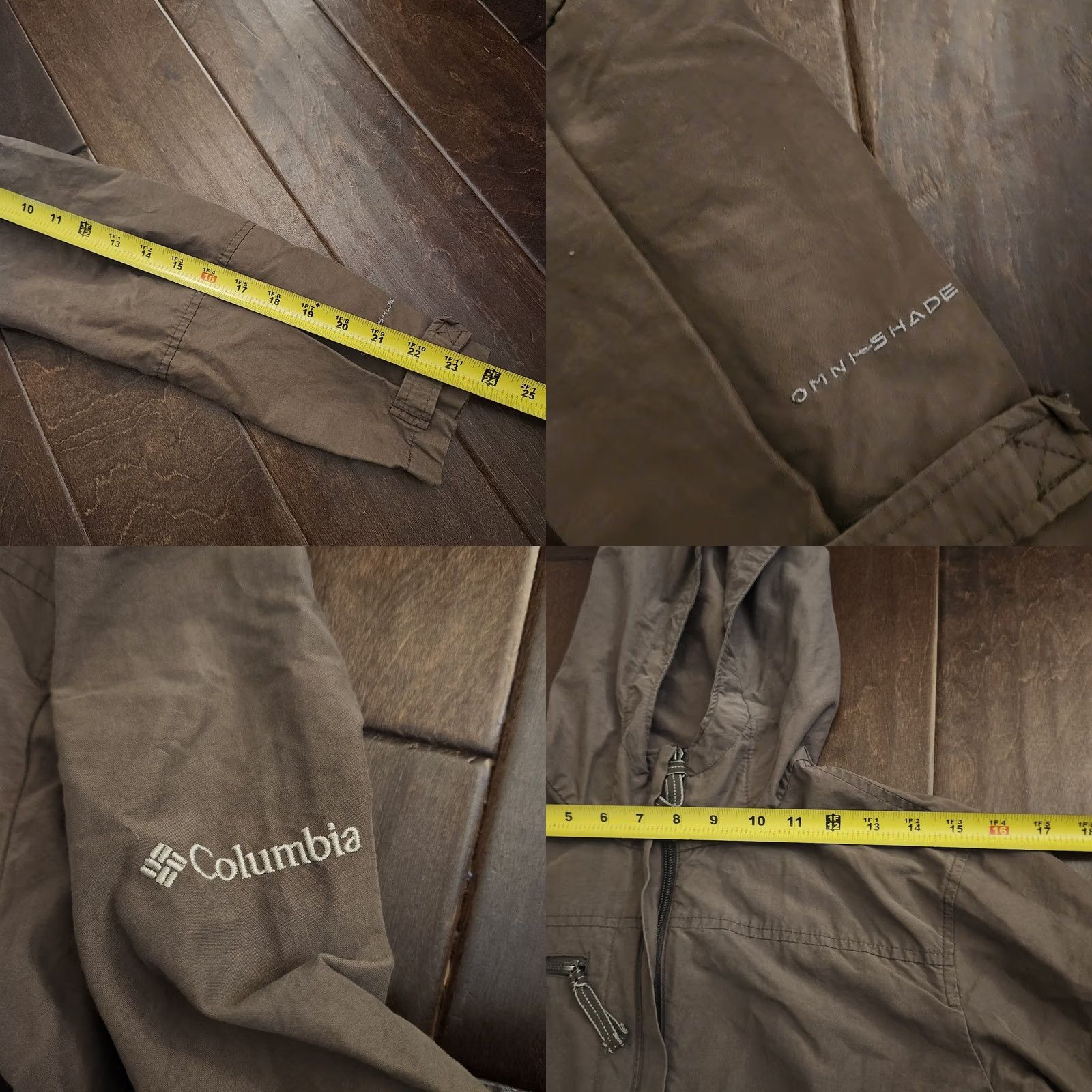 Vintage Columbia Women’s Hooded Jacket Brown Full Zip Windbreaker M Size M / US 6-8 / IT 42-44 - 9 Thumbnail
