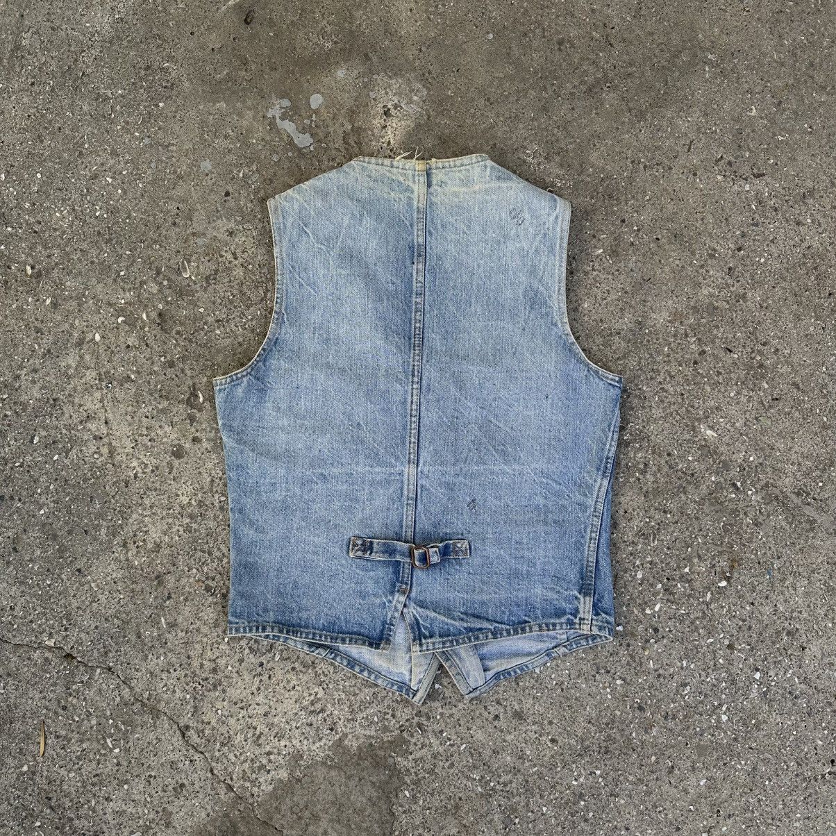Levi's VERY RARE WESTERN 60s/70s Levi’s White/Red Reverse Tab Vest Size S / US 4 / IT 40 - 4 Thumbnail