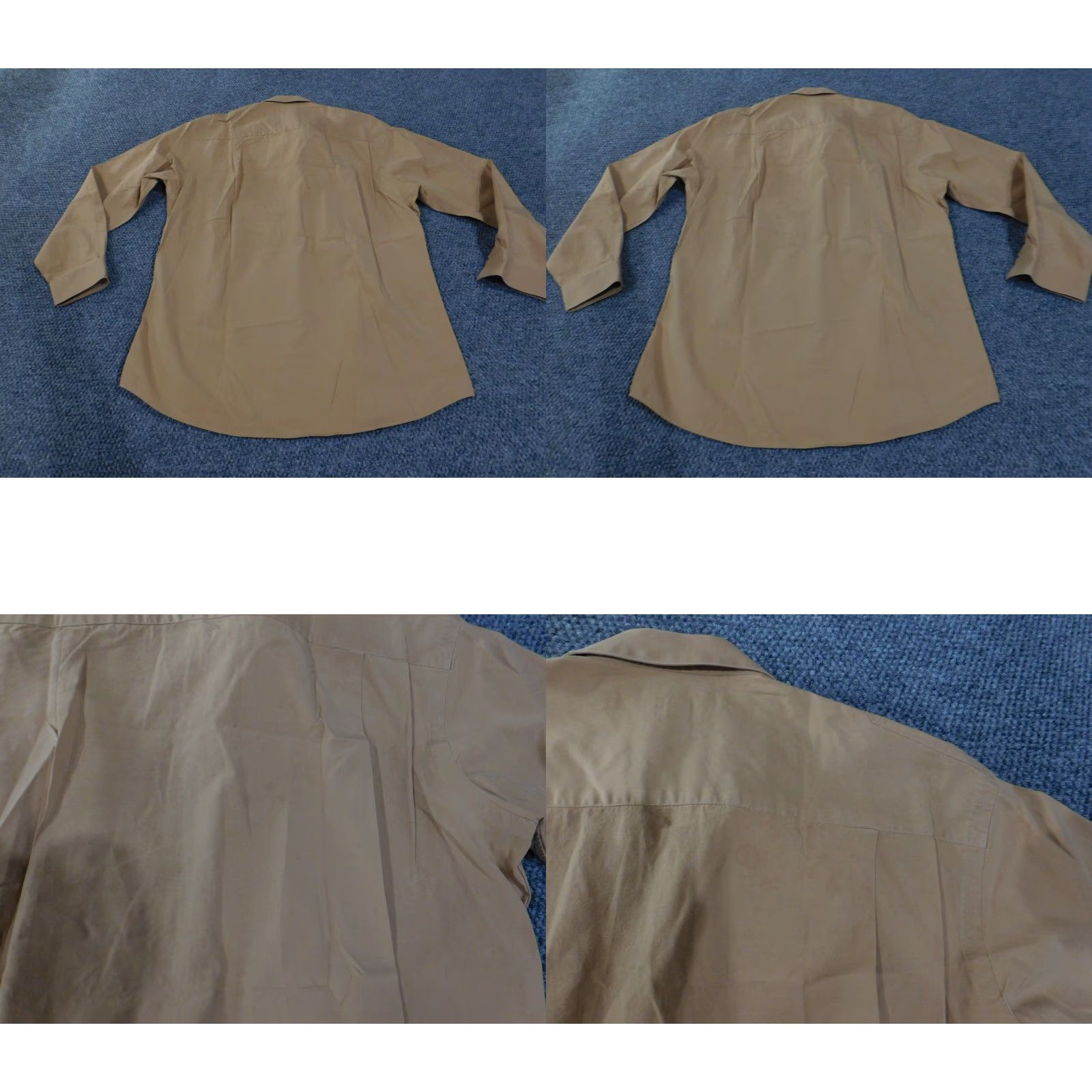 Vintage Paul Fredrick Shirt Mens Medium Button Up Long Sleeve Workwear Pockets Cotton Brown Full Zip Utility Pockets Epaulet Size US M / EU 48-50 / 2 - 8 Thumbnail