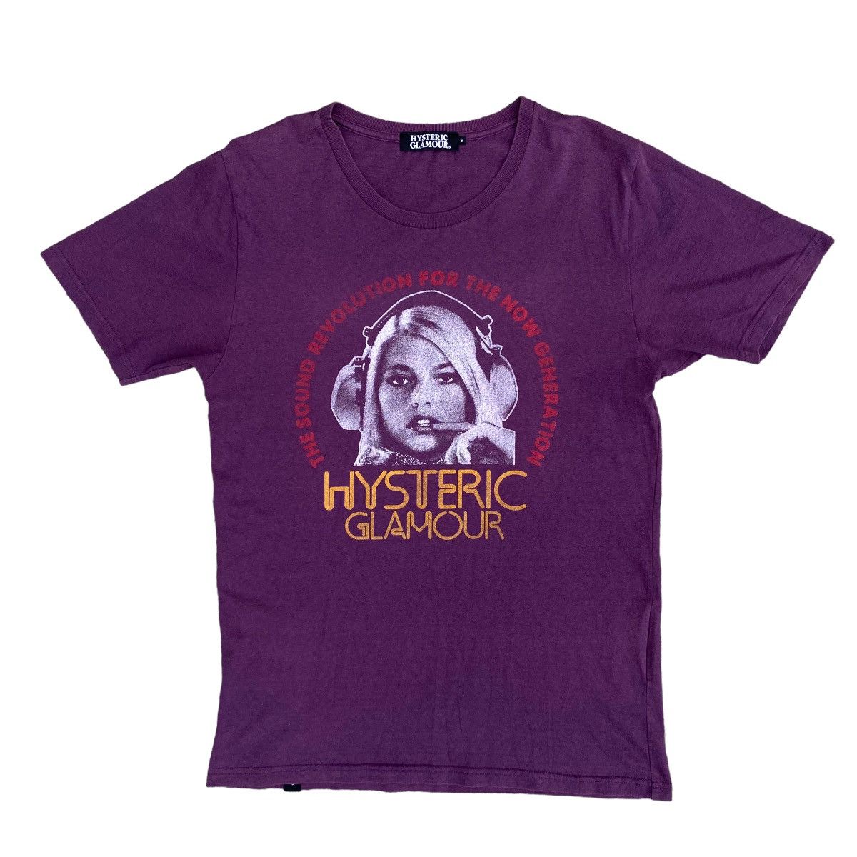 Hysteric Glamour deals Tee L/S Sound & Vision PURPLE Vintage