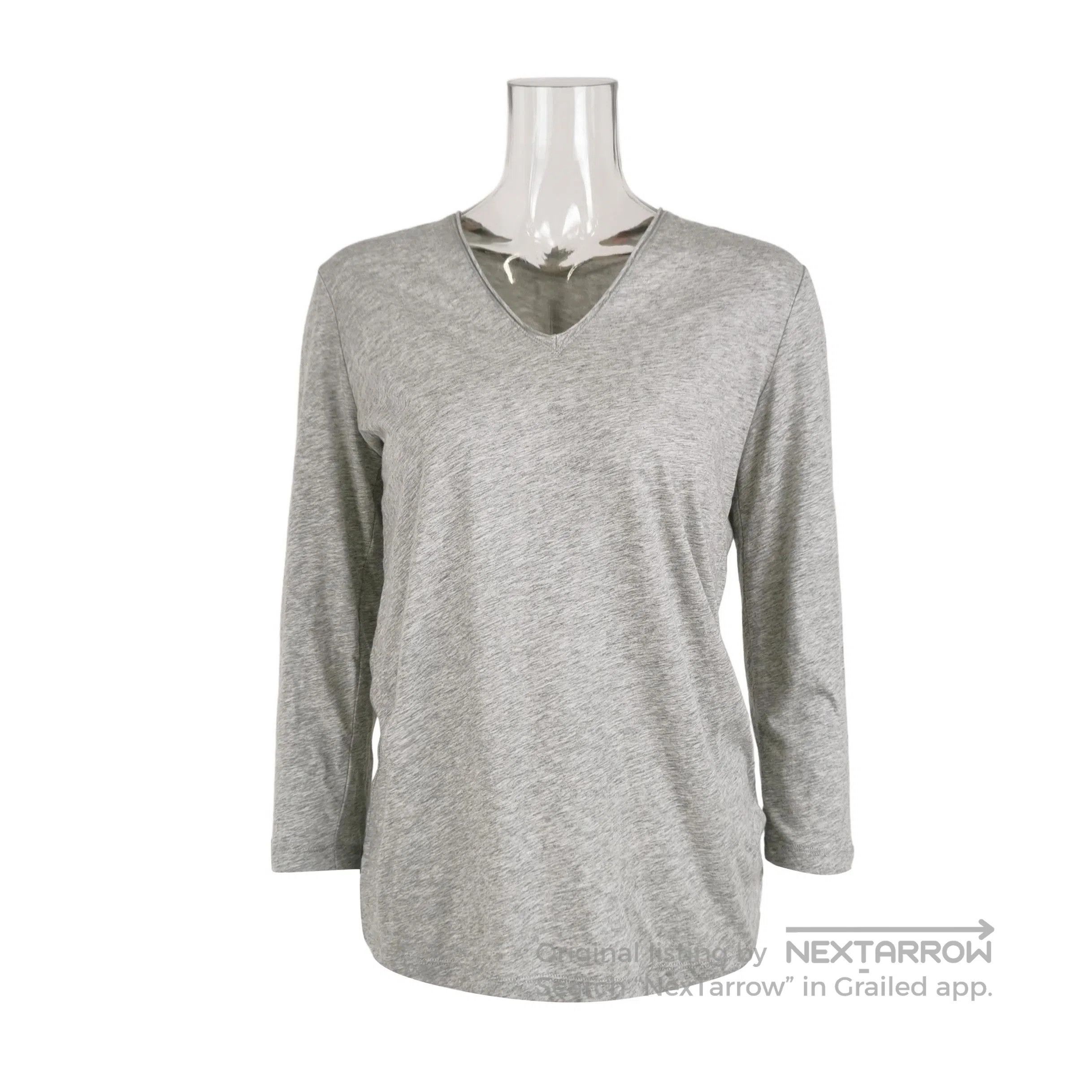 Burberry Burberry Brit Gray V-Neck Long Sleeve T-Shirt . Size US M / EU 48-50 / 2 - 1 Thumbnail