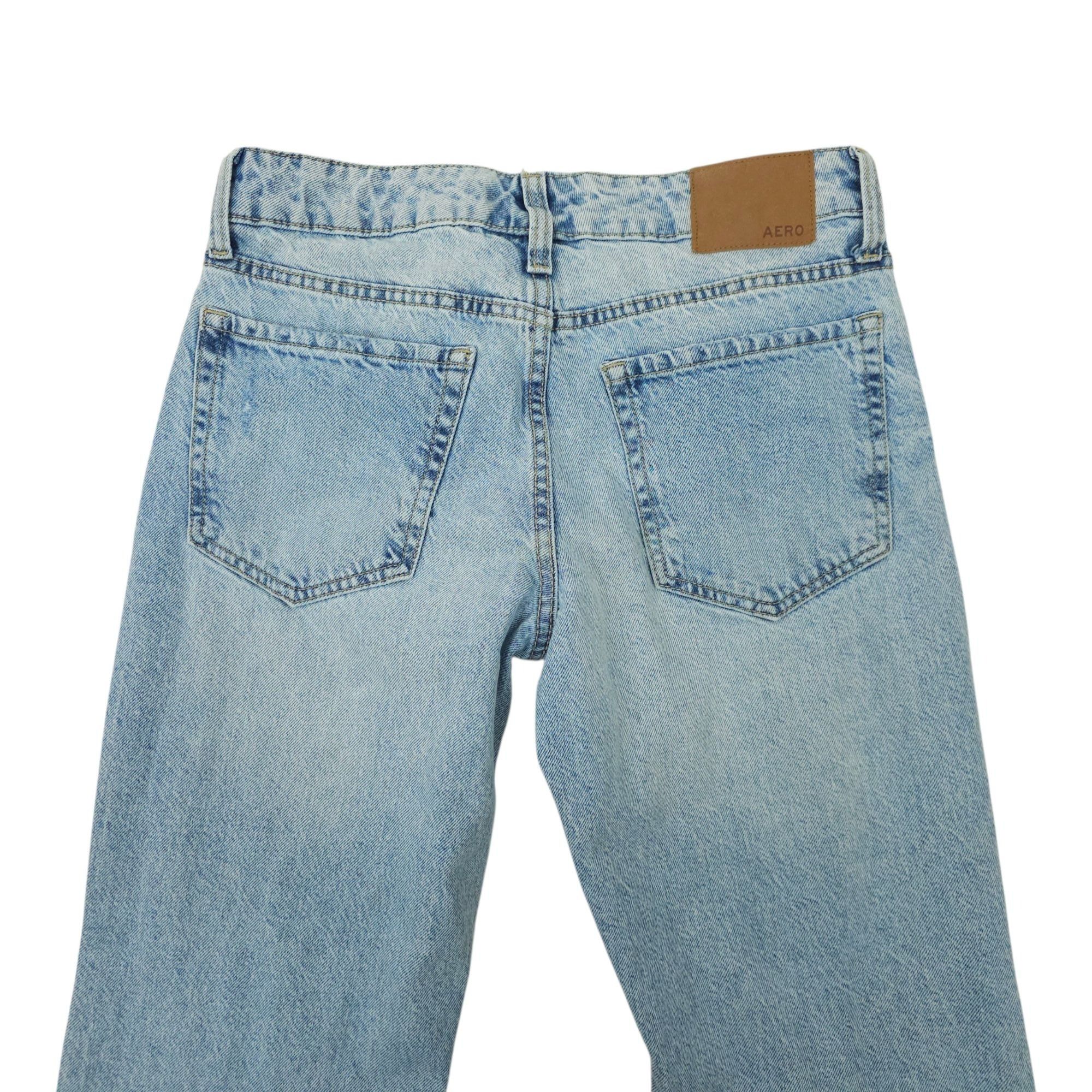 Aeropostale Aeropostale Low Rise Baggy Jeans Women 0 Short Distressed Size 25" / US 0 / IT 36 - 12 Thumbnail