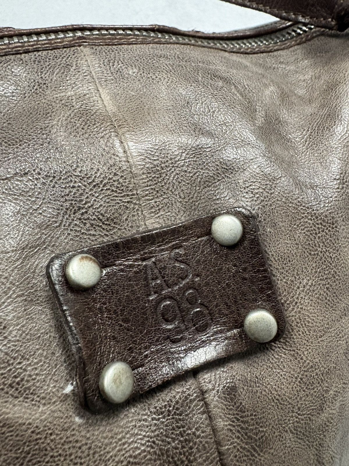 A.S.98 A.S.98 AirStep Archive Brown Leather Satchel Shoulder Bag Size ONE SIZE - 9 Thumbnail