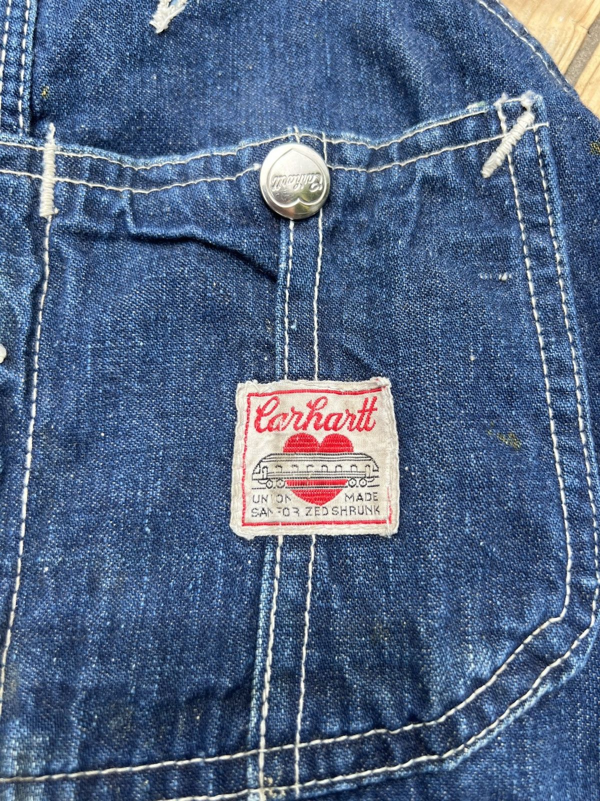 Carhartt 50s Carhartt Overalls *rare* Size US 35 - 10 Thumbnail