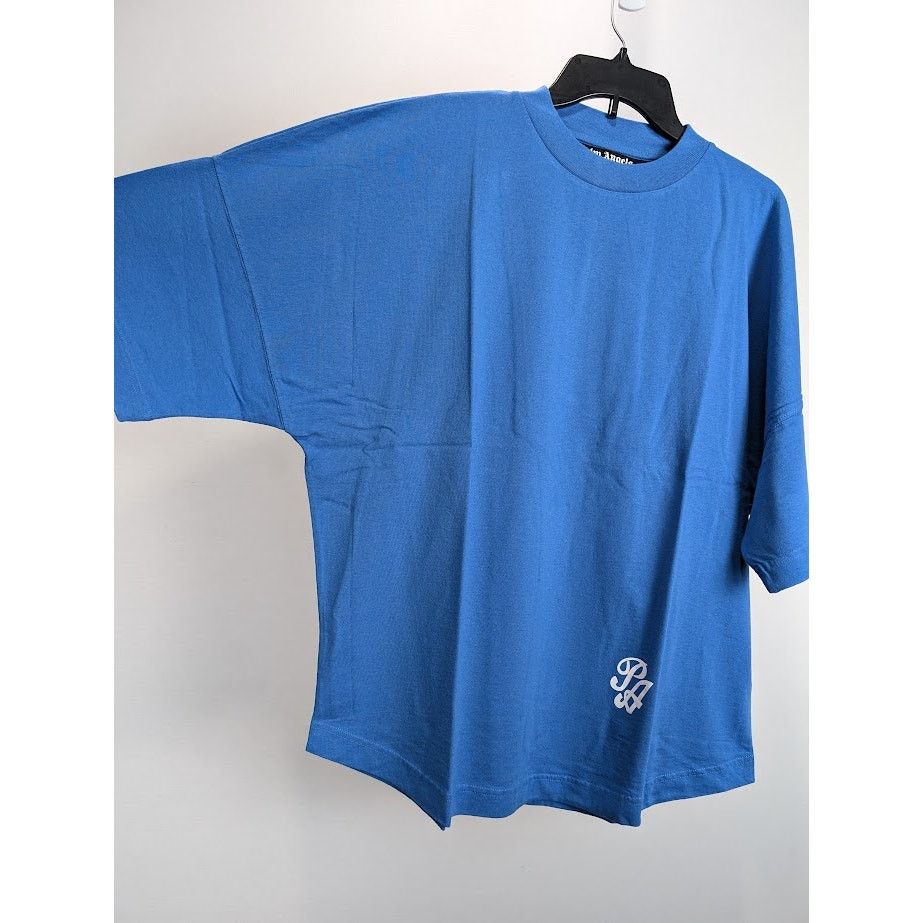 Palm Angels o1rshd1 Marine Logo Over T-Shirt in Blue / White Size US M / EU 48-50 / 2 - 9 Thumbnail