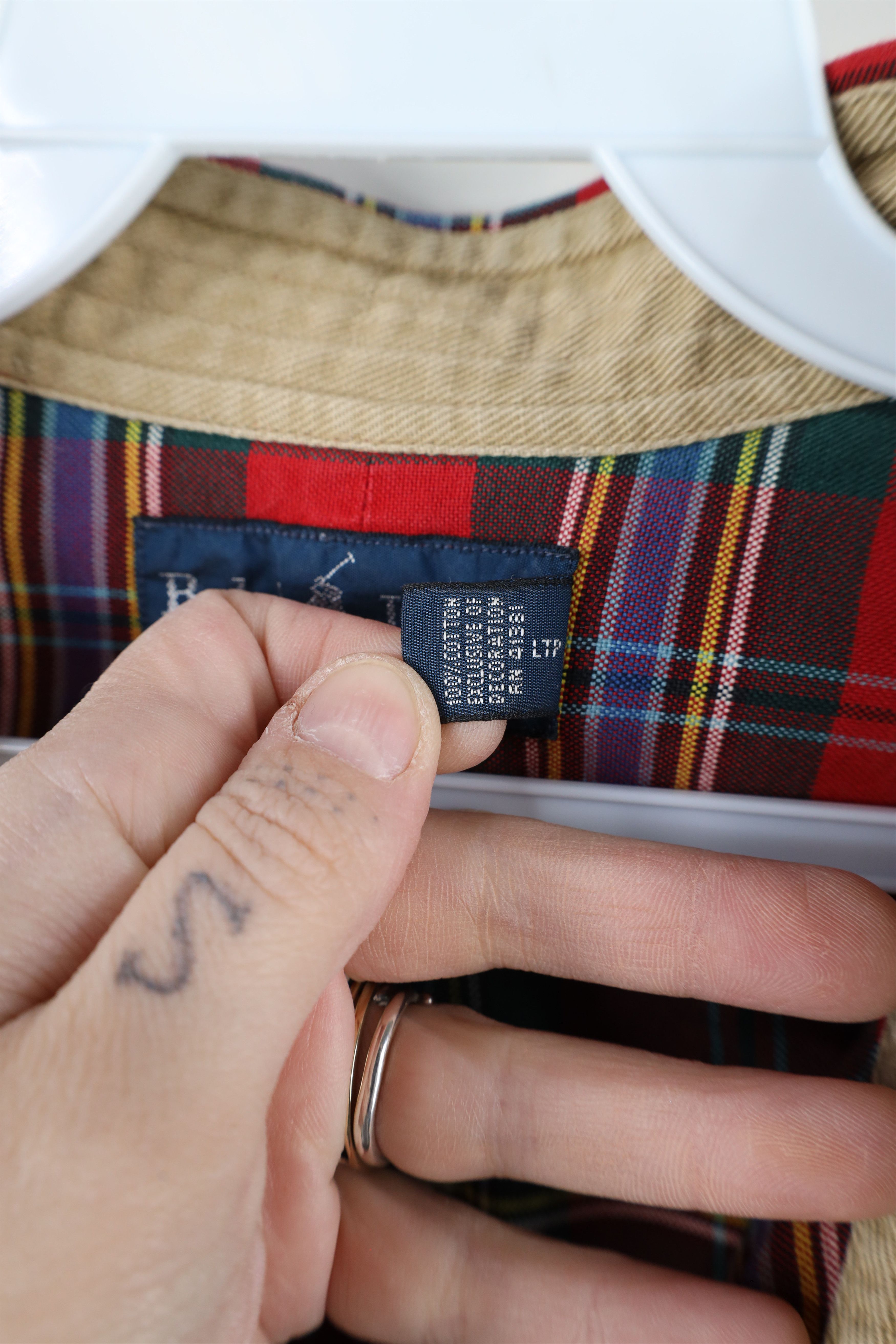 Polo Ralph Lauren Vintage 90s Ralph Lauren Heavyweight Button Down Shirt Plaid Size US XXL / EU 58 / 5 - 9 Thumbnail