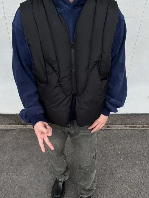 VIBE Black Full Zip Padded Vest Size US L / EU 52-54 / 3 - 1 Thumbnail