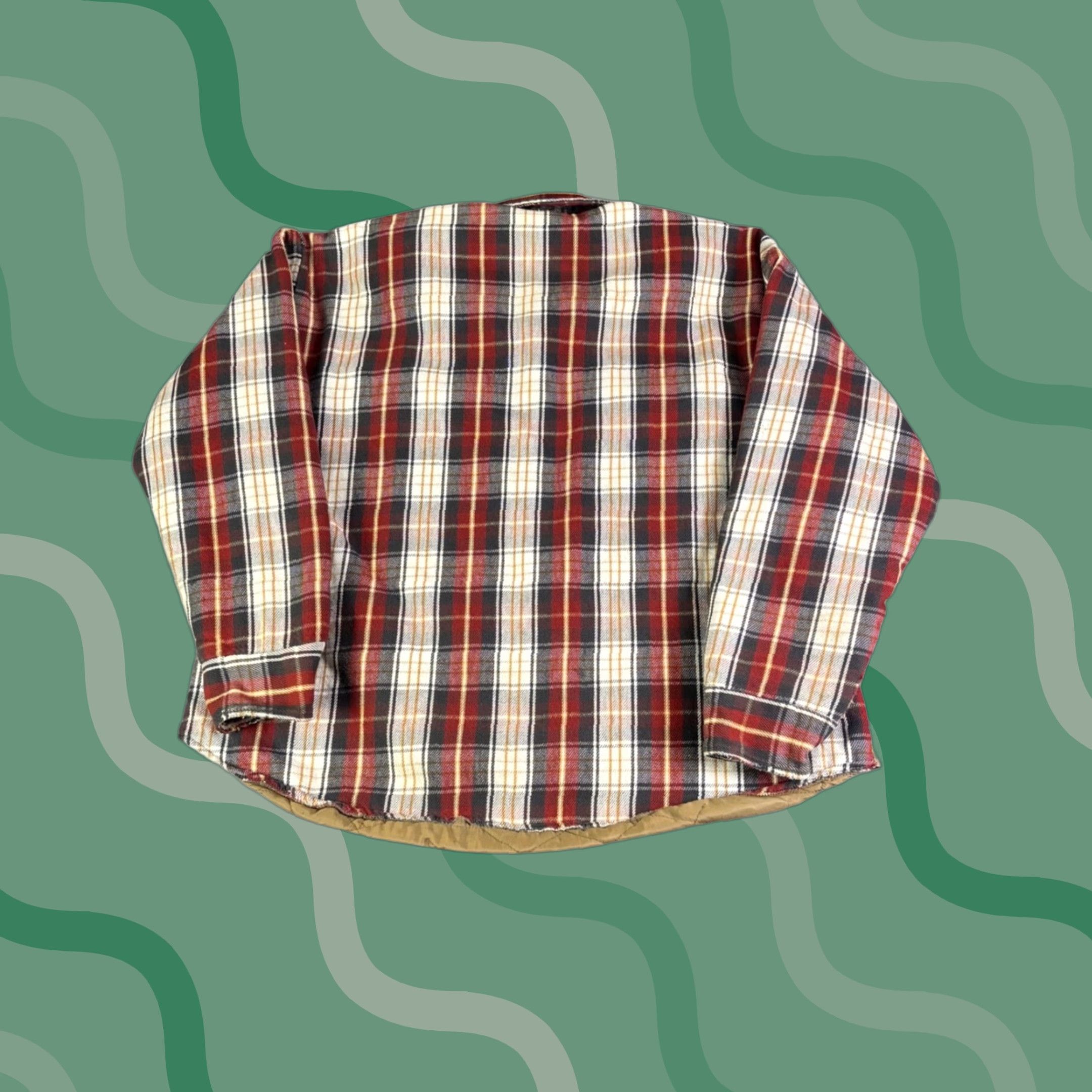Vintage Five Brothers Men's 2XL Quilted Flannel Lined Plaid Shirt Jacket Warm Workwear Size US XXL / EU 58 / 5 - 1 Thumbnail