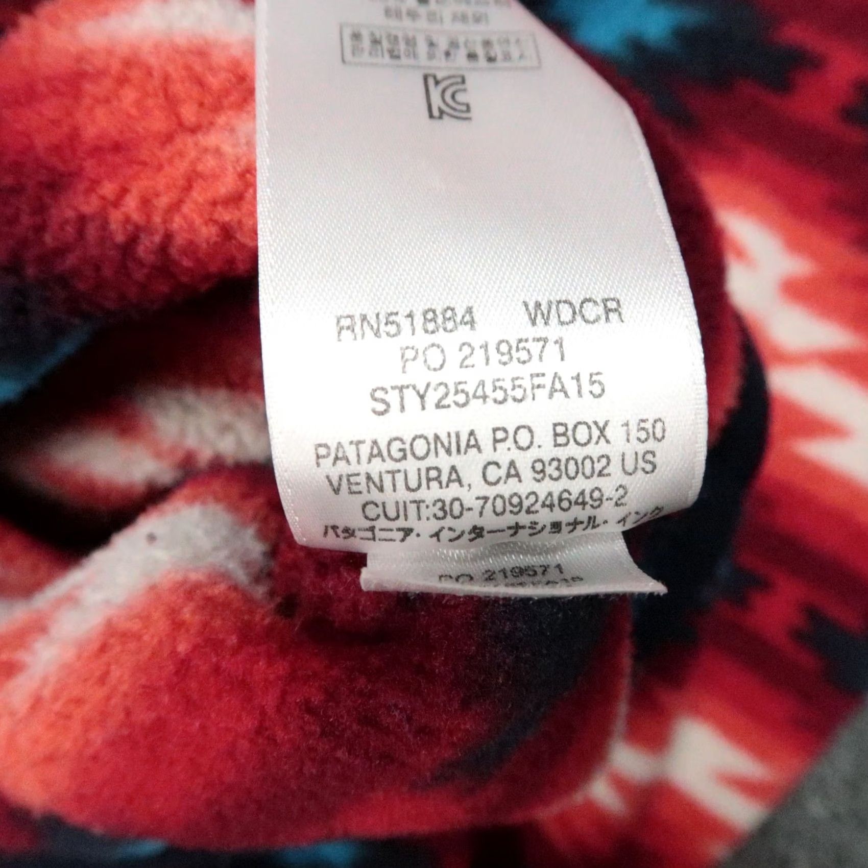 Patagonia Patagonia Jacket Womens Small Red Geometric Fleece Snap Long Sleeve Mid-Length Casual Travel Workwear Pockets 部 Size S / US 4 / IT 40 - 6 Thumbnail