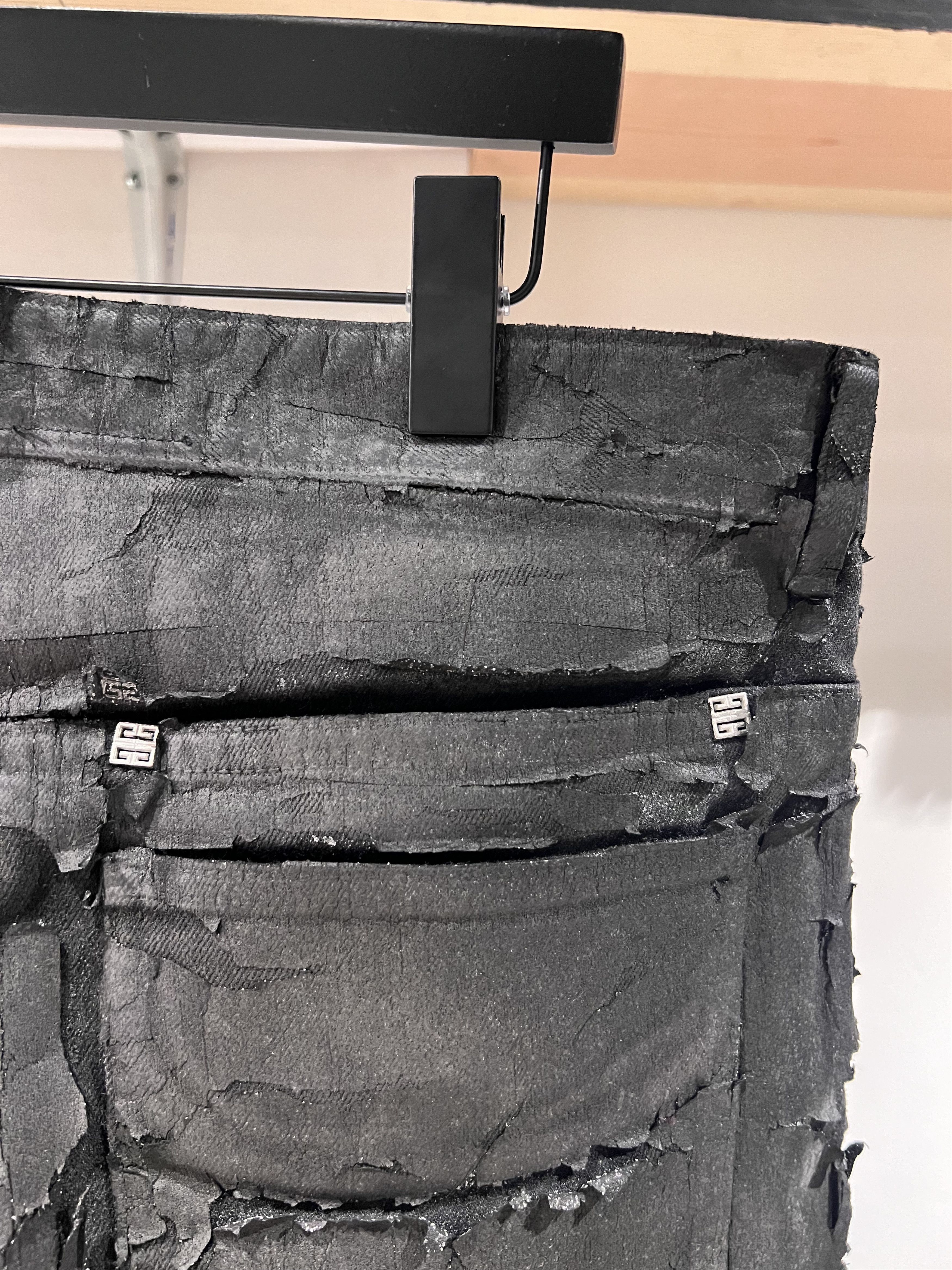 Givenchy Givenchy Painted Zipper Denim Size US 33 - 4 Thumbnail