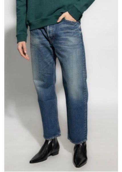 Saint Laurent Paris o1bcso1str1024 Mick Jeans in Blue Size US 34 / EU 50 - 3 Thumbnail
