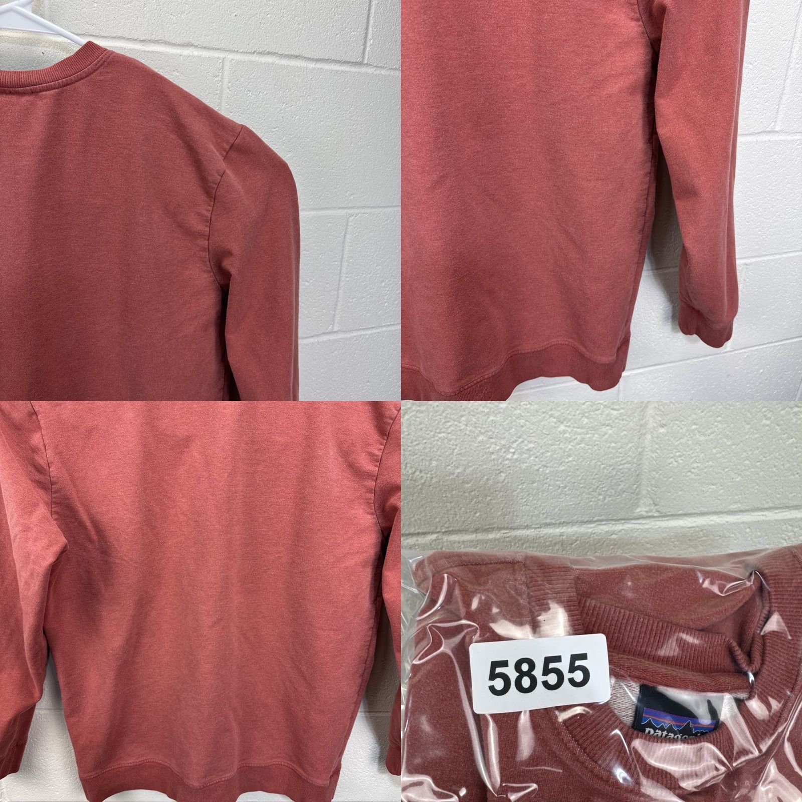 Patagonia Patagonia Mens Large P-6 Label Midweight Crew Sweatshirt Rosehip Red 39486 Size US L / EU 52-54 / 3 - 10 Thumbnail