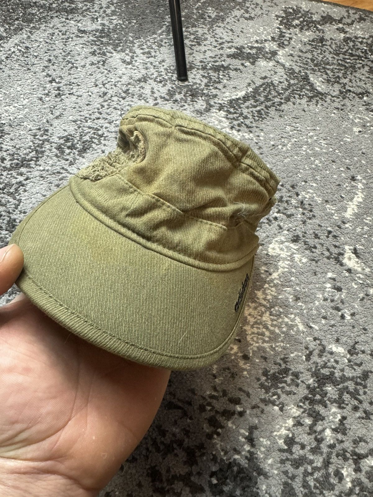 Adidas × Vintage Vintage Y2K Adidas Faded Avantgarde Embroidered Logo Cap Size ONE SIZE - 3 Thumbnail