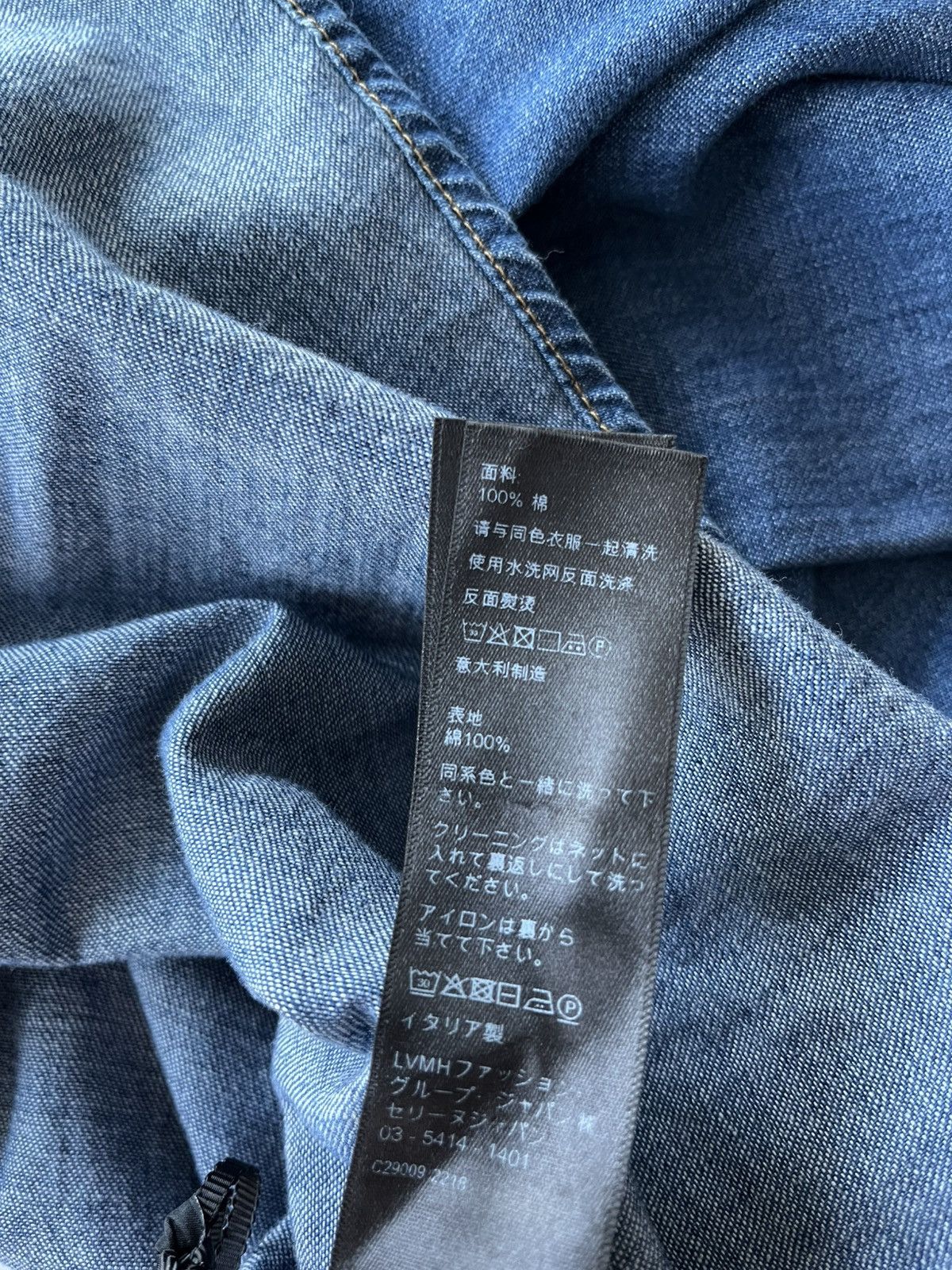 Celine × Hedi Slimane Brand New Rare Classic Hedi Slimane Celine Denim Shirt Size US XL / EU 56 / 4 - 18 Thumbnail