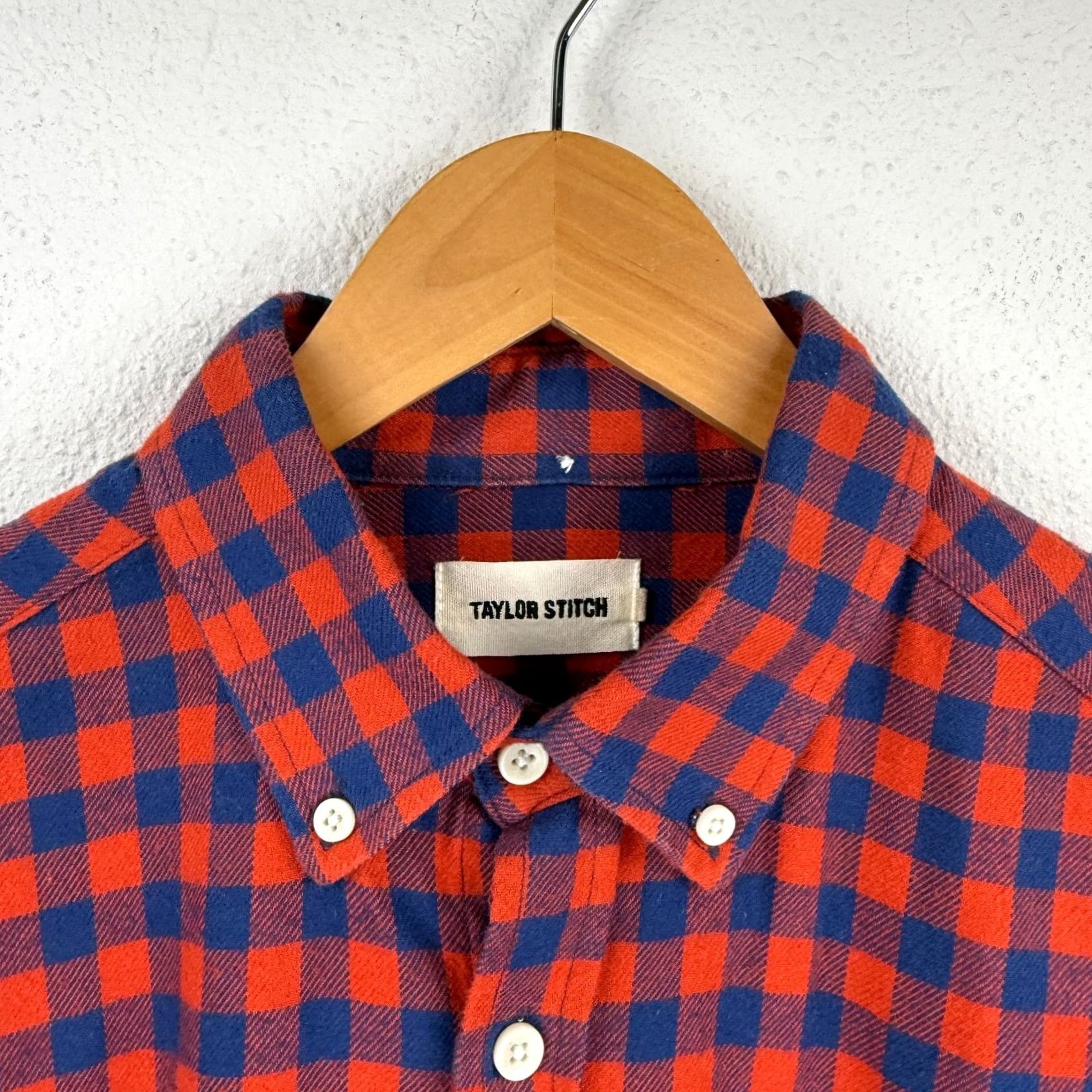 Taylor Stitch Taylor Stitch Shirt Men's 42 Large Plaid Flannel Organic Cotton Button Up Casual Size US XL / EU 56 / 4 - 4 Thumbnail